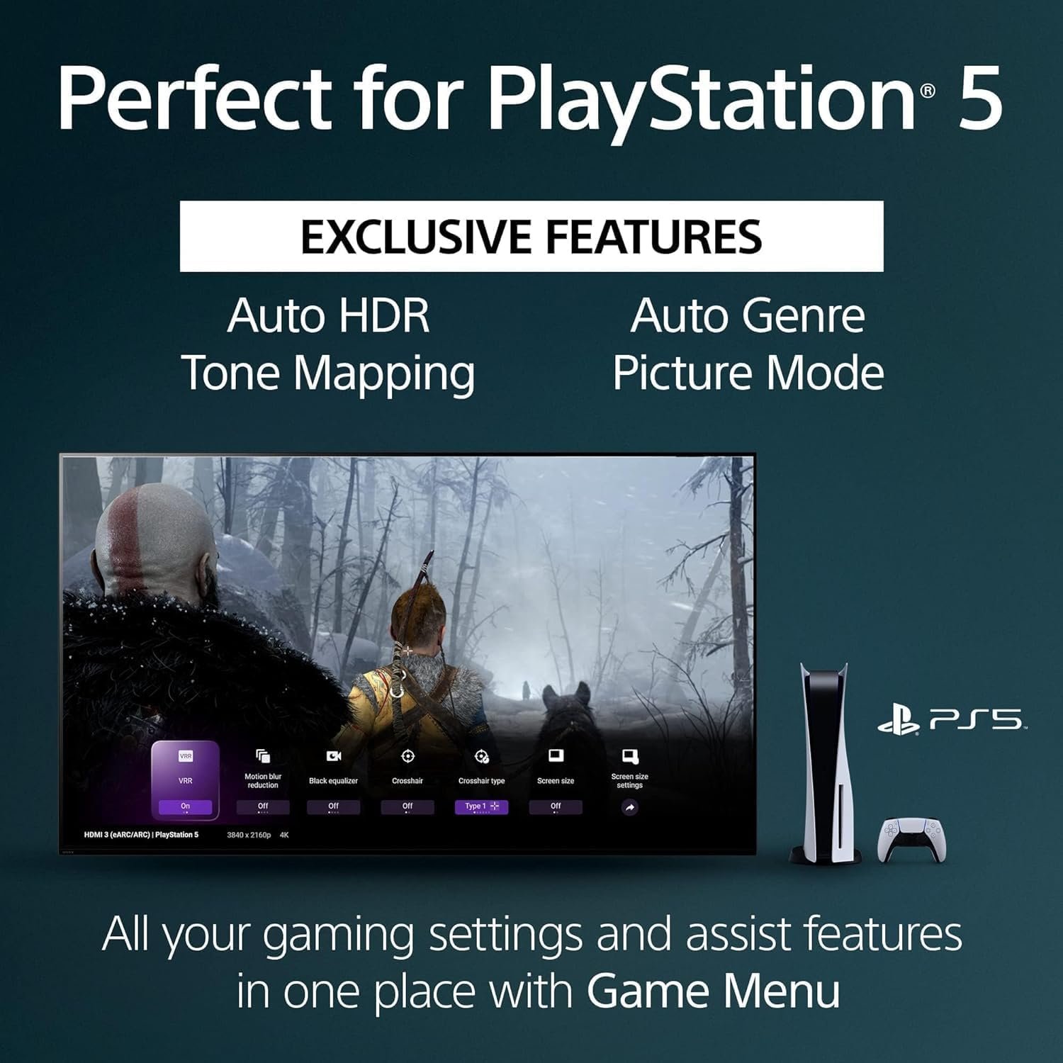 Sony 55 Inch 4K Ultra HD TV X90L Series: BRAVIA XR Full Array LED Smart Google TV with Dolby Vision HDR and Exclusive Features for The PlayStation® 5 XR55X90L- Latest Model,Black - Image 10