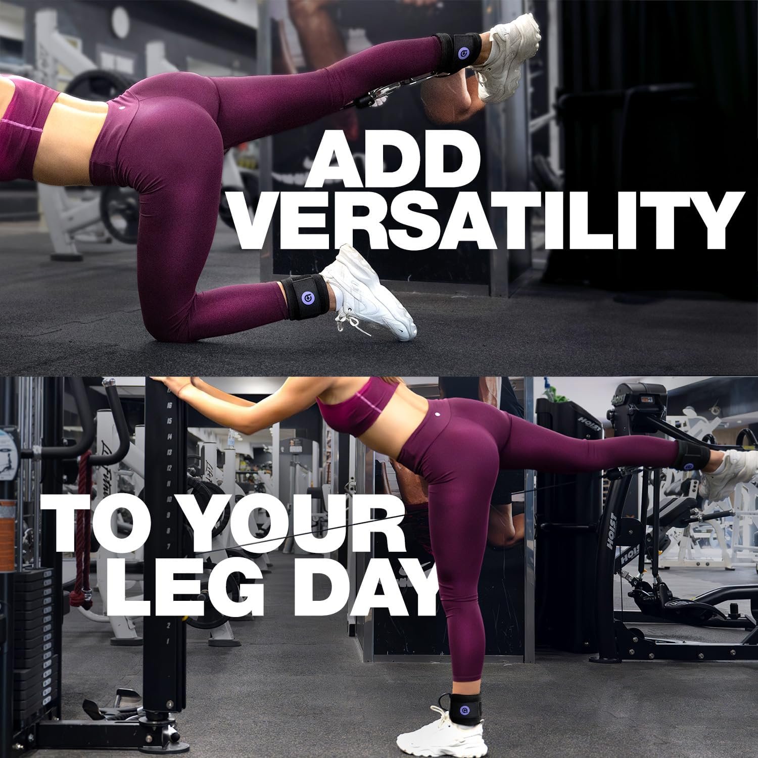 ActiveGear Ankle Resistance Bands with Cuffs - Ideal for Glutes, Legs & Core Workouts, Kickback Ankle Strap Set for Home Workout Equipment & Gym Fitness for Women and Men - Image 8