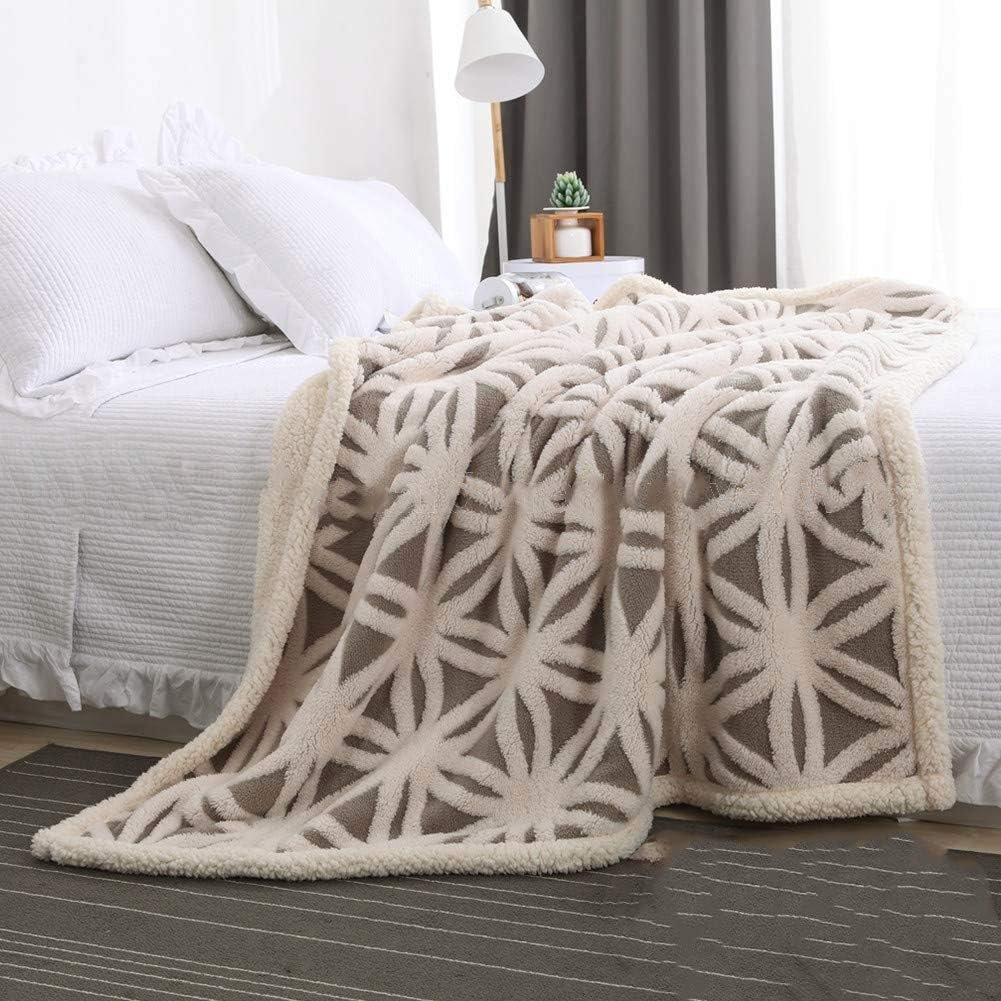 LOMAO Sherpa Fleece Blanket Fuzzy Soft Throw Blanket Dual Sided Blanket for Couch Sofa Bed (Grey, 40"x50") - Image 6