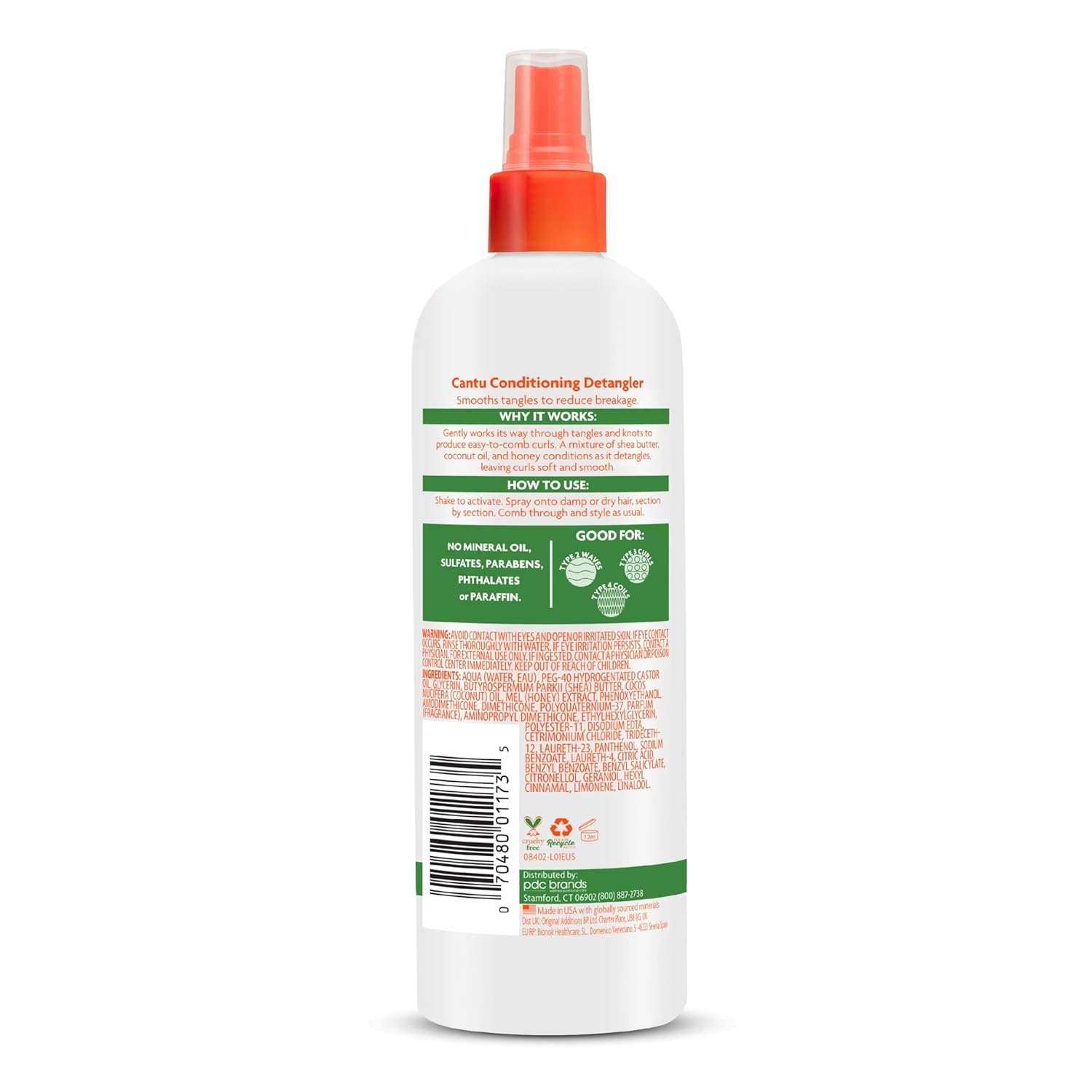 Cantu Care for Kids Haircare Regimen Set with Large Size Shampoo + Conditioner + Detangler + Leave-In Conditioner (Pack of 4) - Image 11