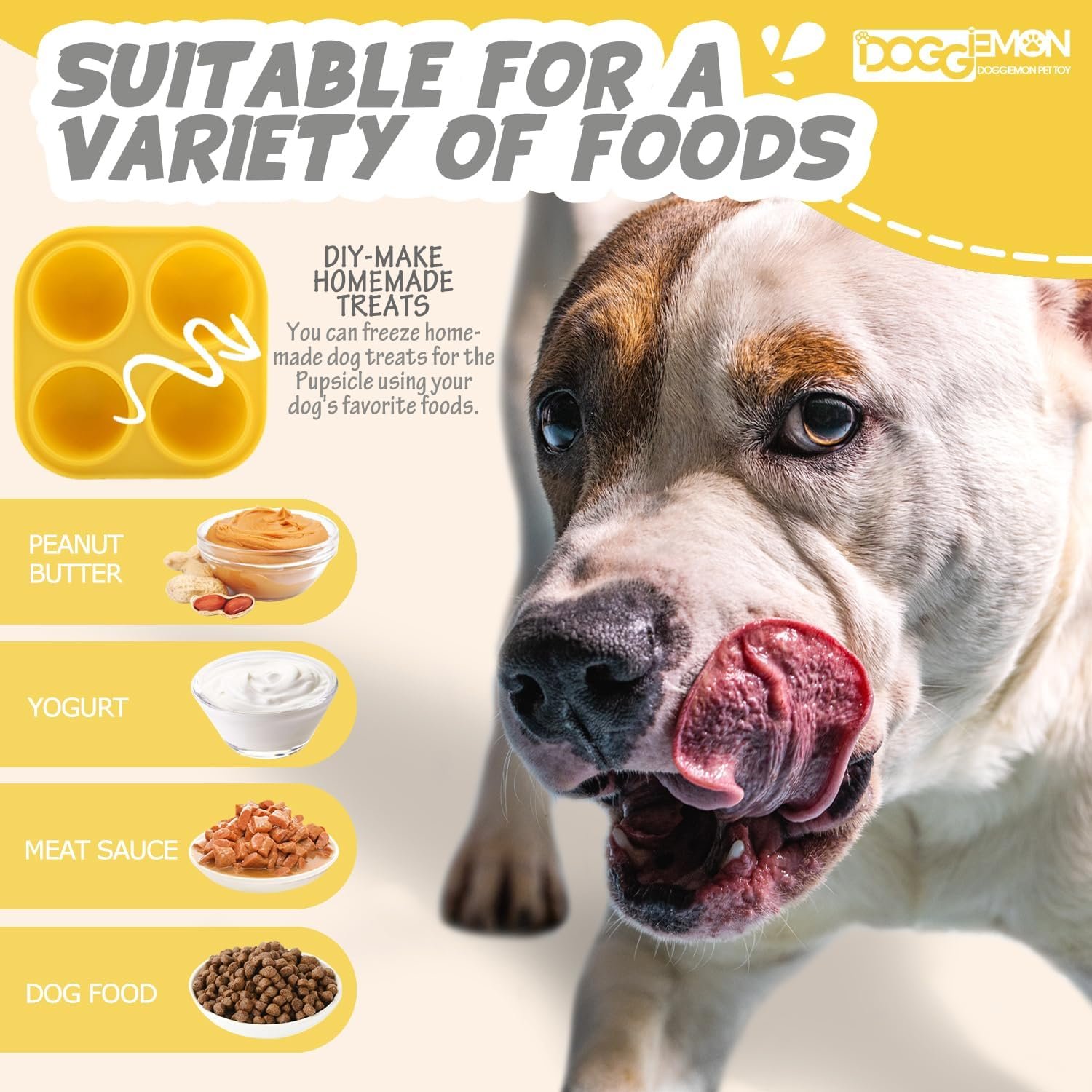 Dog Toys,Dog Puzzle Toys to Keep Them Busy,Dog Ball Toys for 20-80Lbs,Treat Dispensing Dog Toys,Dog Treat Dispenser,Freezable Fillable Dog Food Toys,Large Interactive Rubber Dog Chew Toys - Image 6