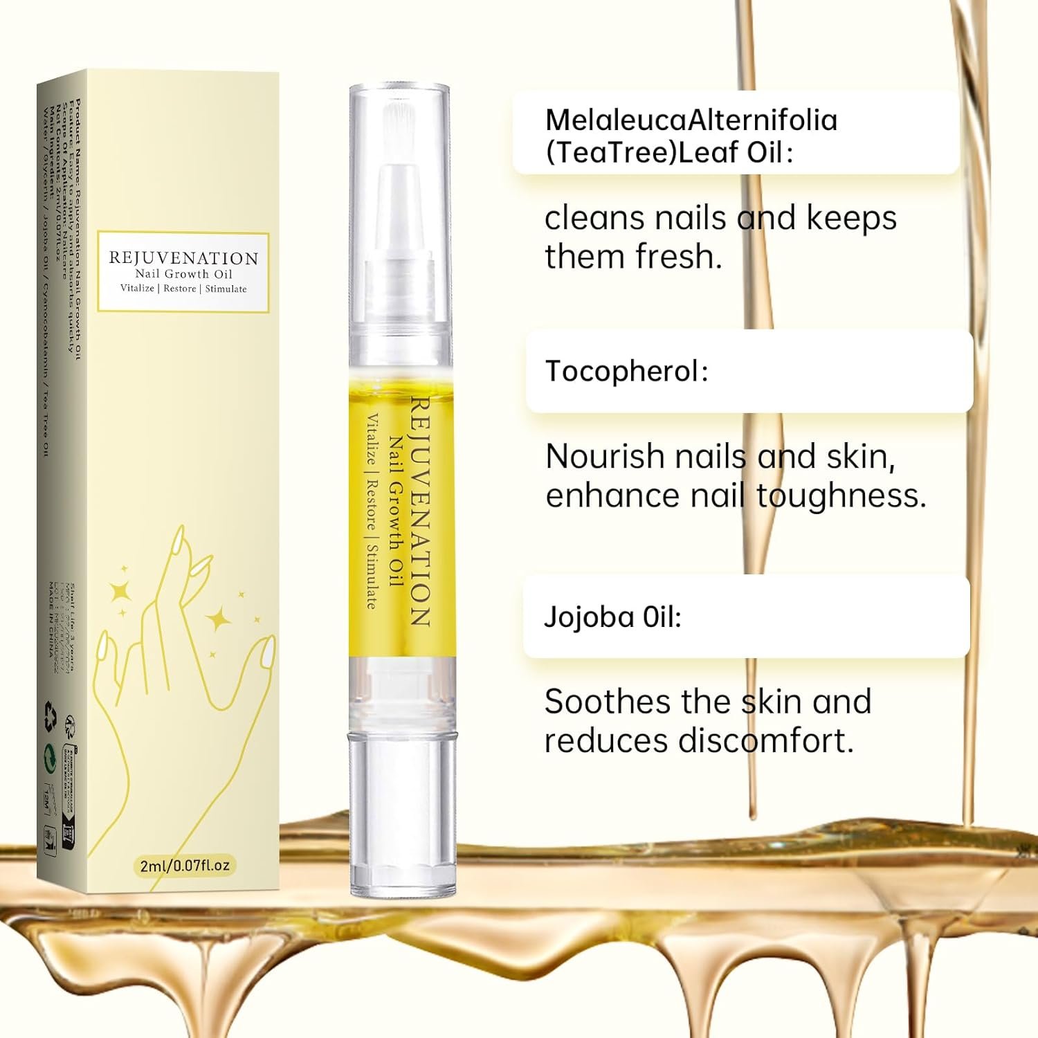 3PCS Rejuvenation Nail Growth Oil - Nail Growth Oil with Nail File - Nail Oil for Growth And Strength Nail Repair - Image 5