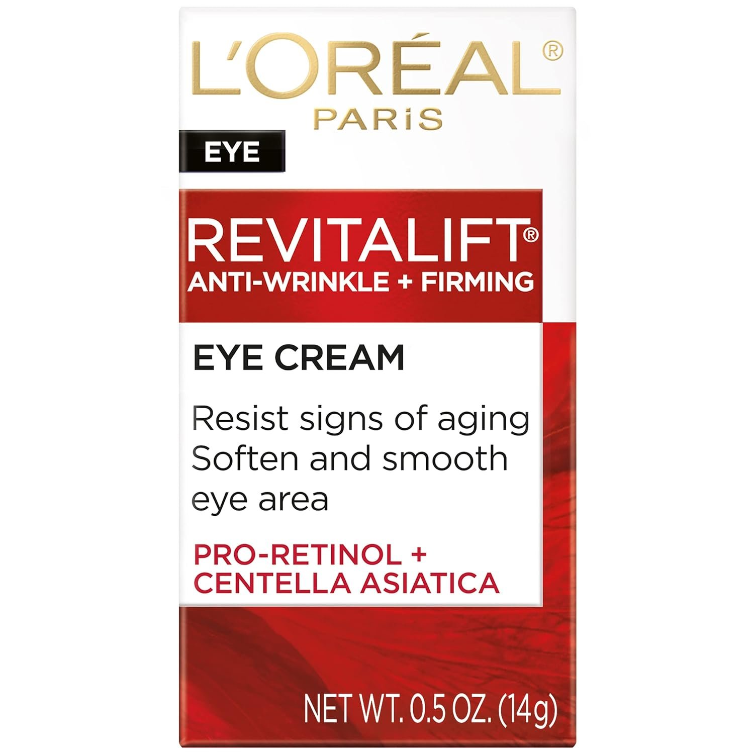 L'Oreal Paris Skincare Revitalift Anti-Wrinkle and Firming Eye Cream with Pro Retinol, Treatment to Reduce Dark Circles, Fragrance Free, 0.5 oz. - Image 3