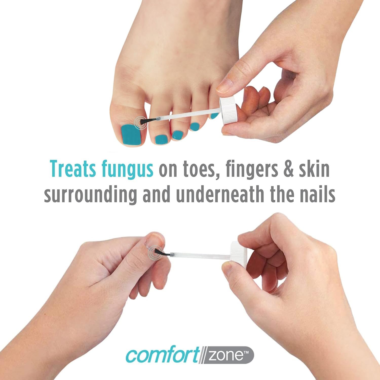 Comfort Zone Max Strength Anti-Fungal Liquid for Toenails, Brush Applicator, Tolnaftate 1%, 1 Fl Oz - Image 6