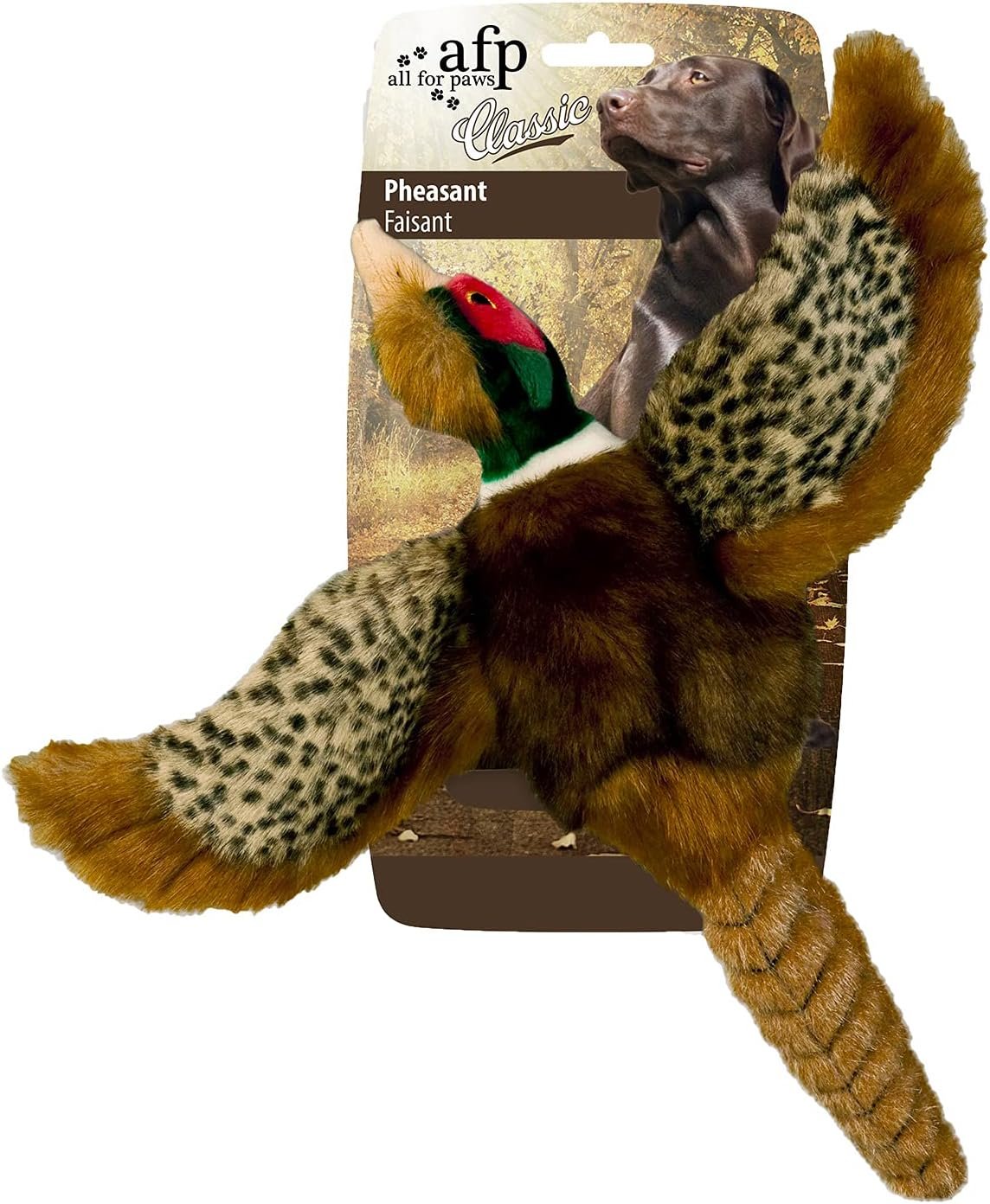 ALL FOR PAWS Classic Pheasant Pet Toys, Small - Image 2