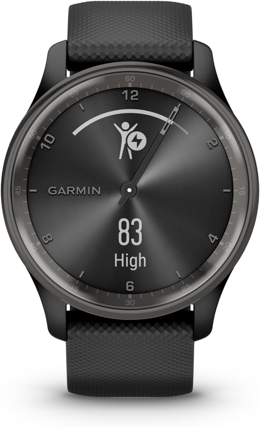 Garmin Vivomove Trend, Stylish Hybrid Smartwatch, Long-Lasting Battery Life, Dynamic Watch Hands and Touchscreen Display, Black (Renewed), Adjustable - Image 7