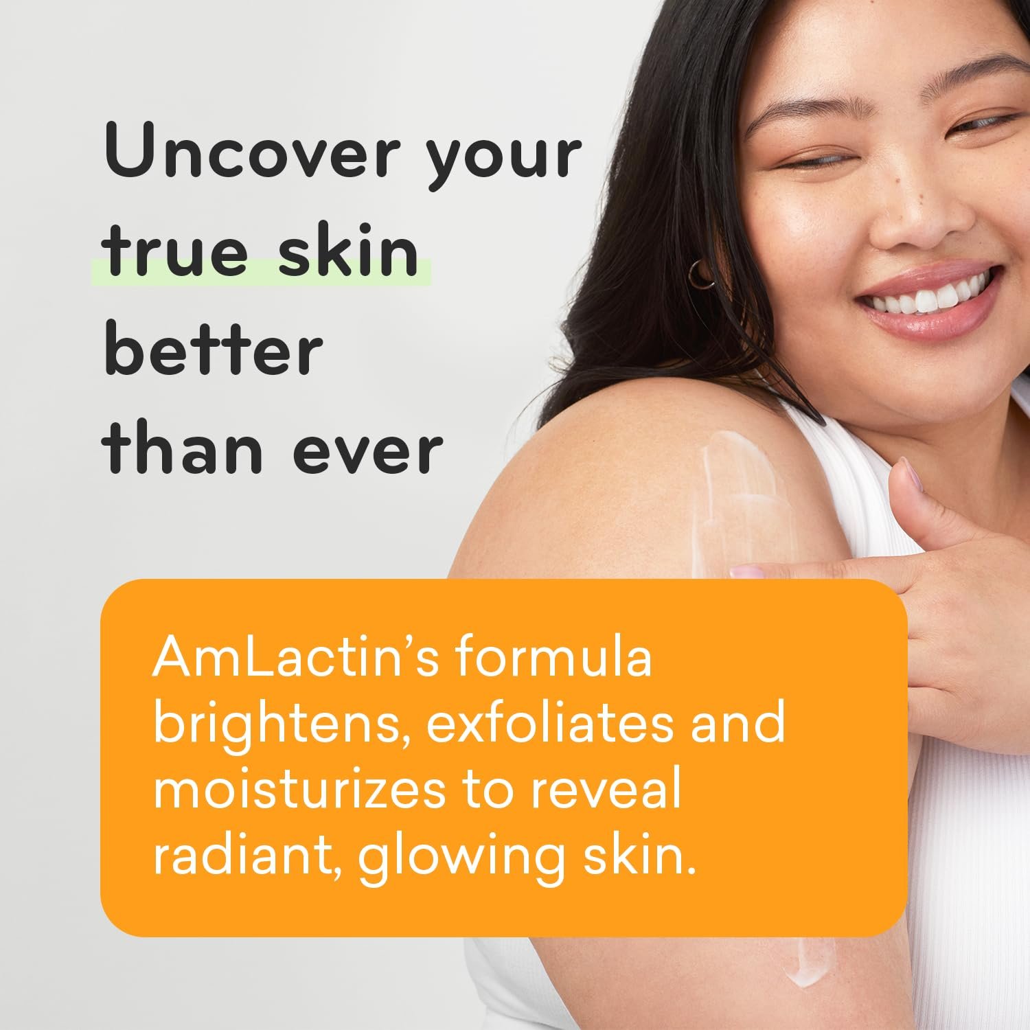 AmLactin Daily Vitamin C Lotion - 7.9 oz Body Lotion with 7% Lactic Acid - Skin-Brightening Exfoliator and Moisturizer for Dry Skin - Image 4