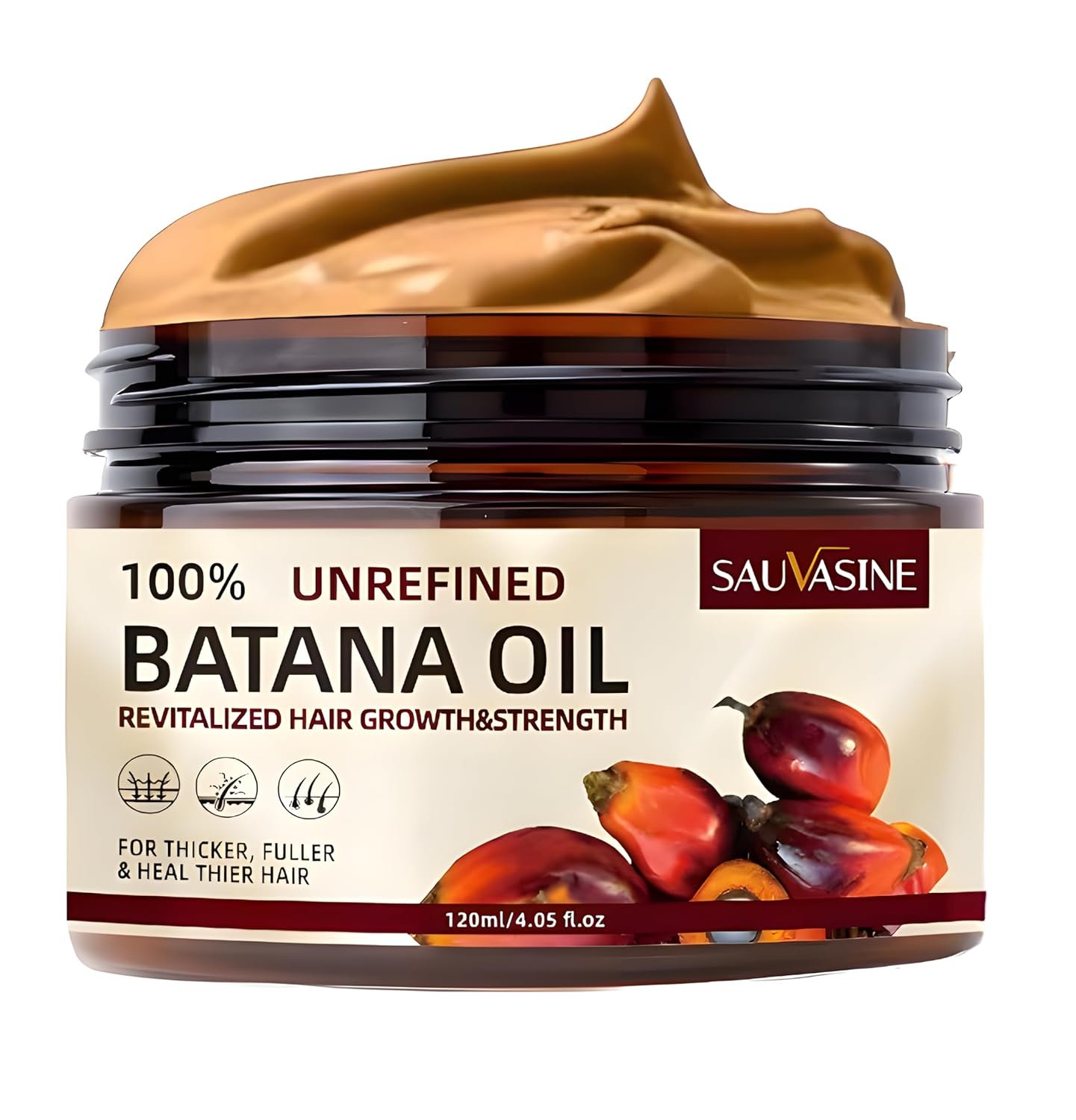 Batana Oil for Hair Growth,100 Percent Natural, Pure, Unrefined, Repair Damaged Hair, Prevent Hair Loss & Boost Thickness for Men & Women, 4.05 Ounce. - Image 2