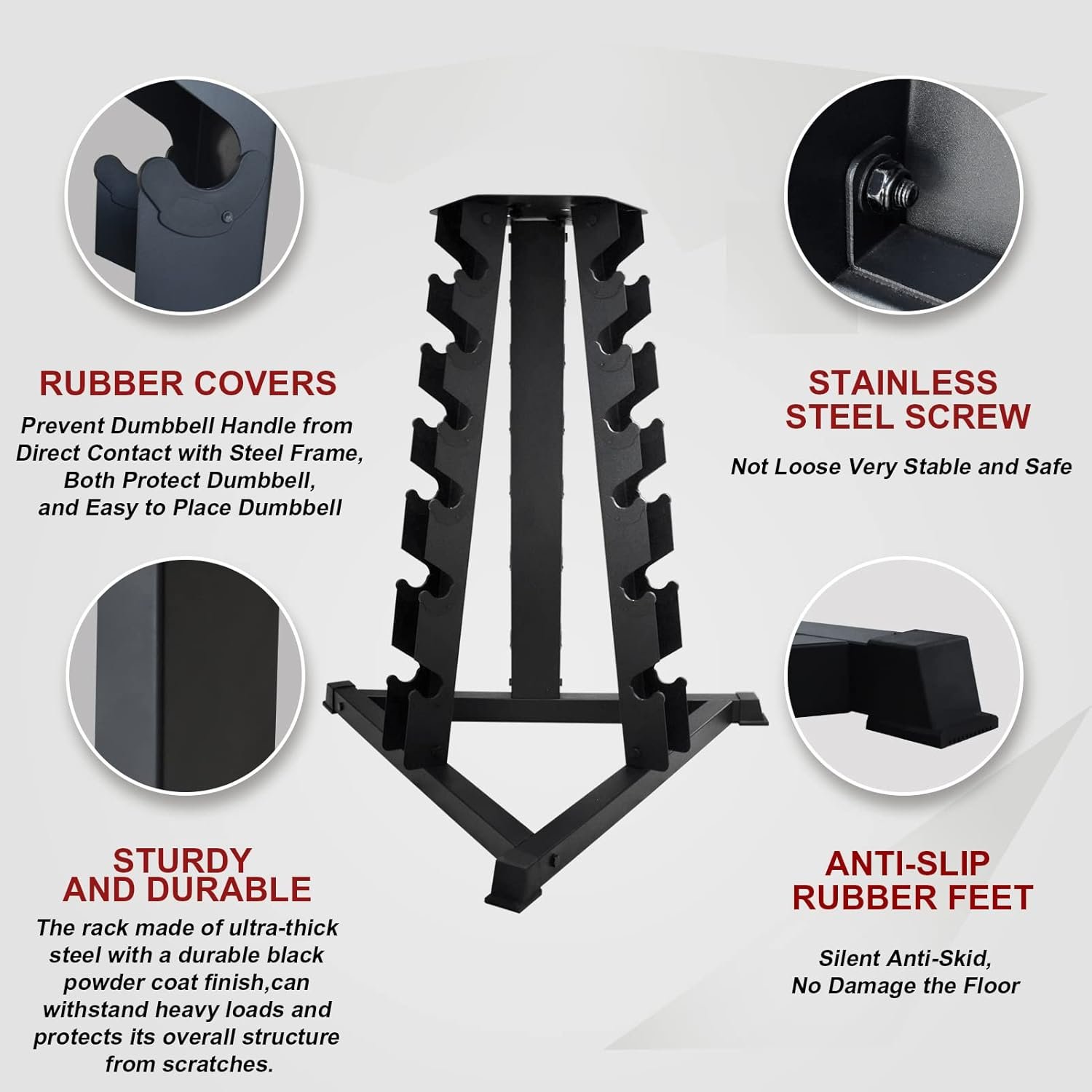 Balelinko Dumbbell Rack Stand,Dumbbell Weight Rack - Image 4