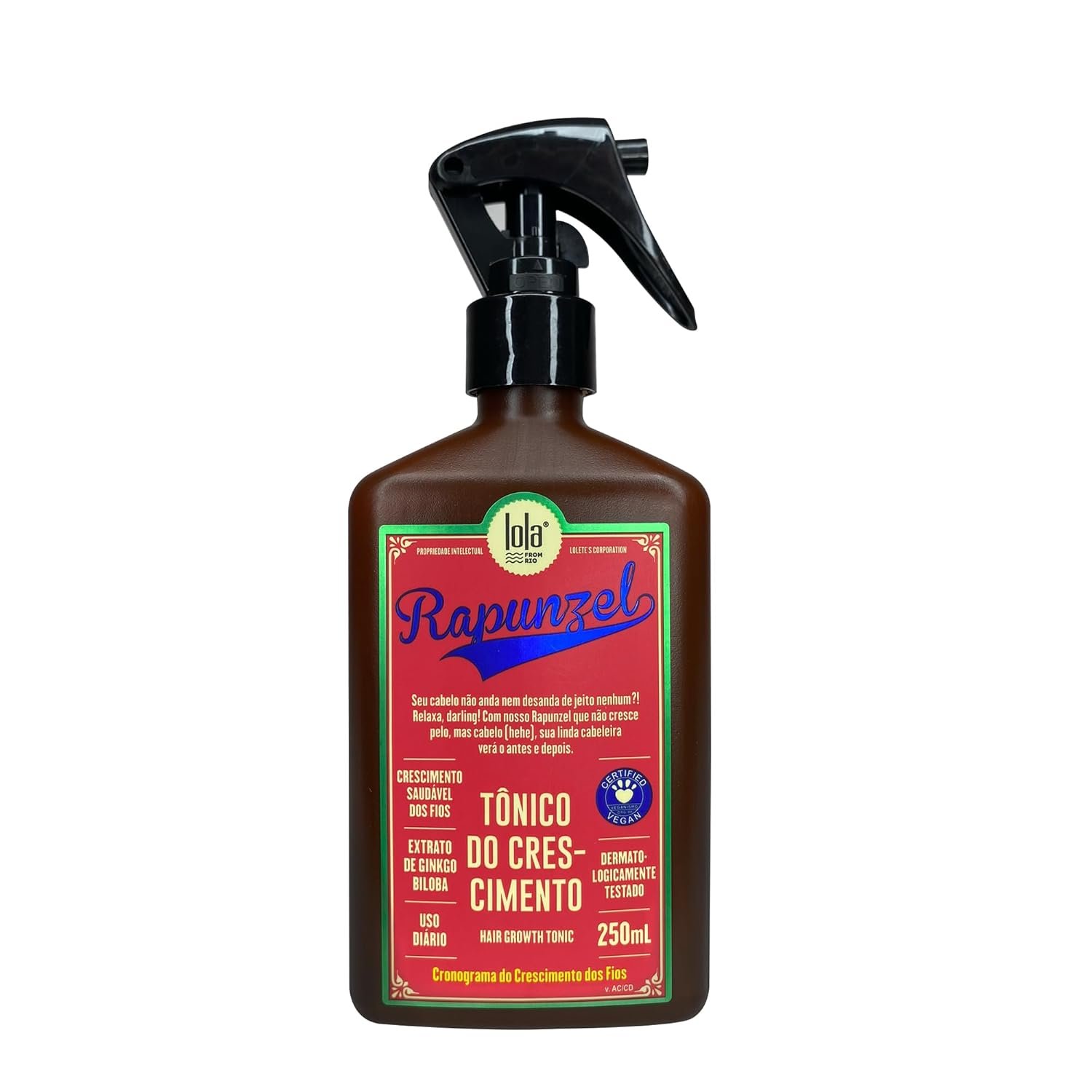 Lola from Rio – Rapunzel Hair Tonic Spray for Women – Hair Thickener & Growth Accelerator with Caffeine – Thickening Spray for Fine Hair, Hair Growth & Loss Treatment, 8.45 Fl Oz - Image 2