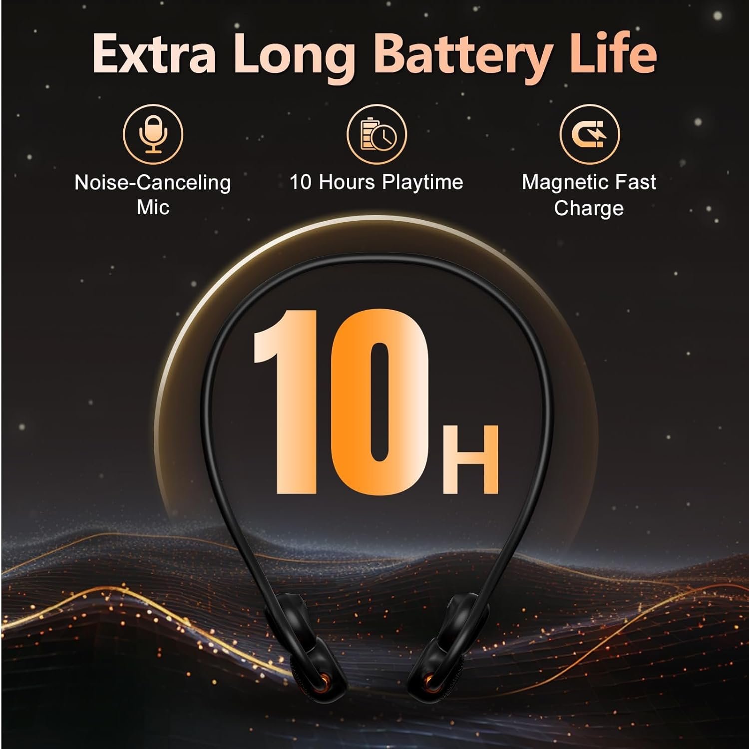 Ortizan Open Ear Headphones, Bluetooth 5.3 Wireless Air Conduction Headphones Sport Earbuds, Premium Sound, IPX6 Waterproof, Clear Call, 19g Lightweight Earphones for Running Cycling Workouts (Black) - Image 6