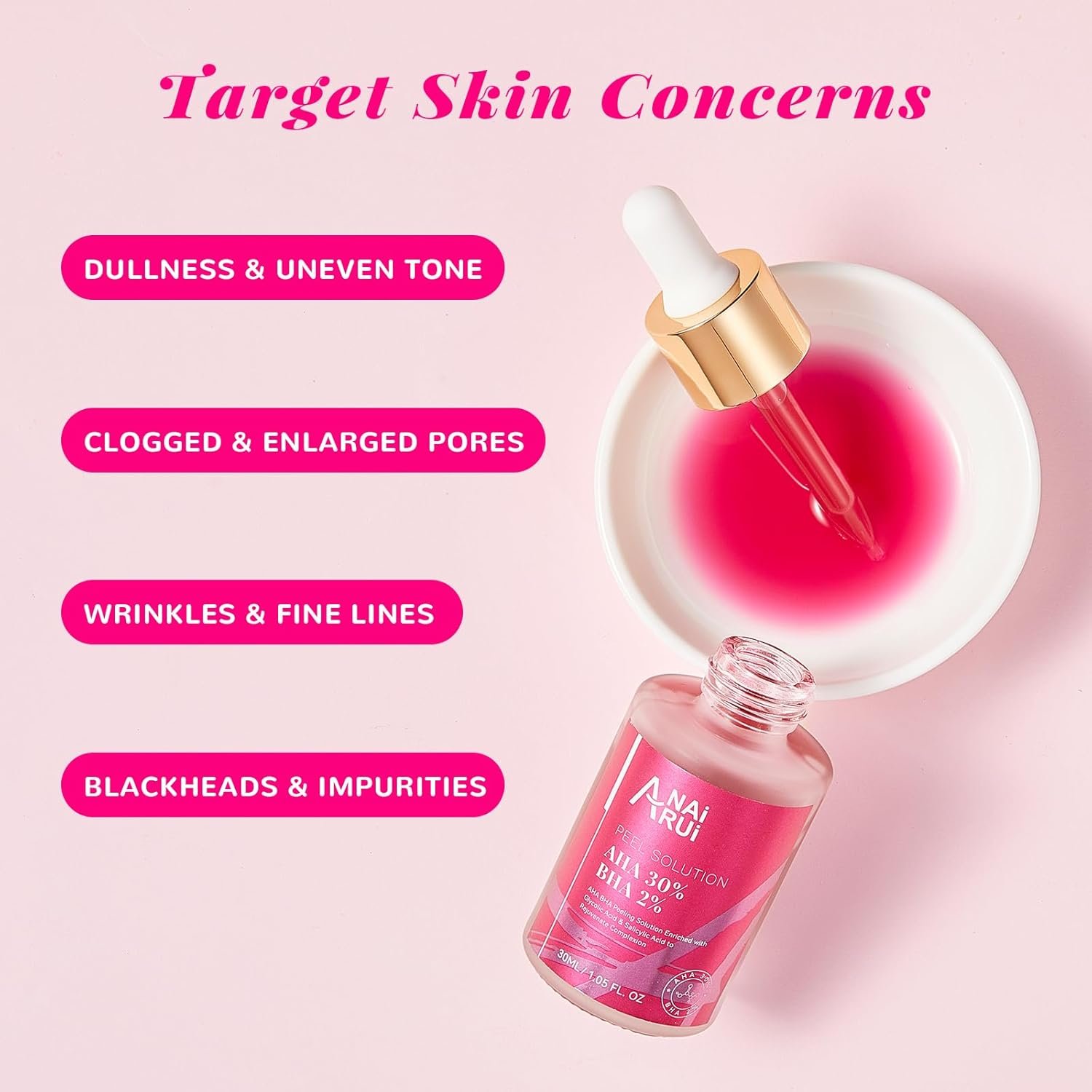 AHA BHA Face Peel Peeling Solution - Glycolic Acid 30% + Salicylic Acid 2% Face Exfoliator 1 Fl.oz - Image 7