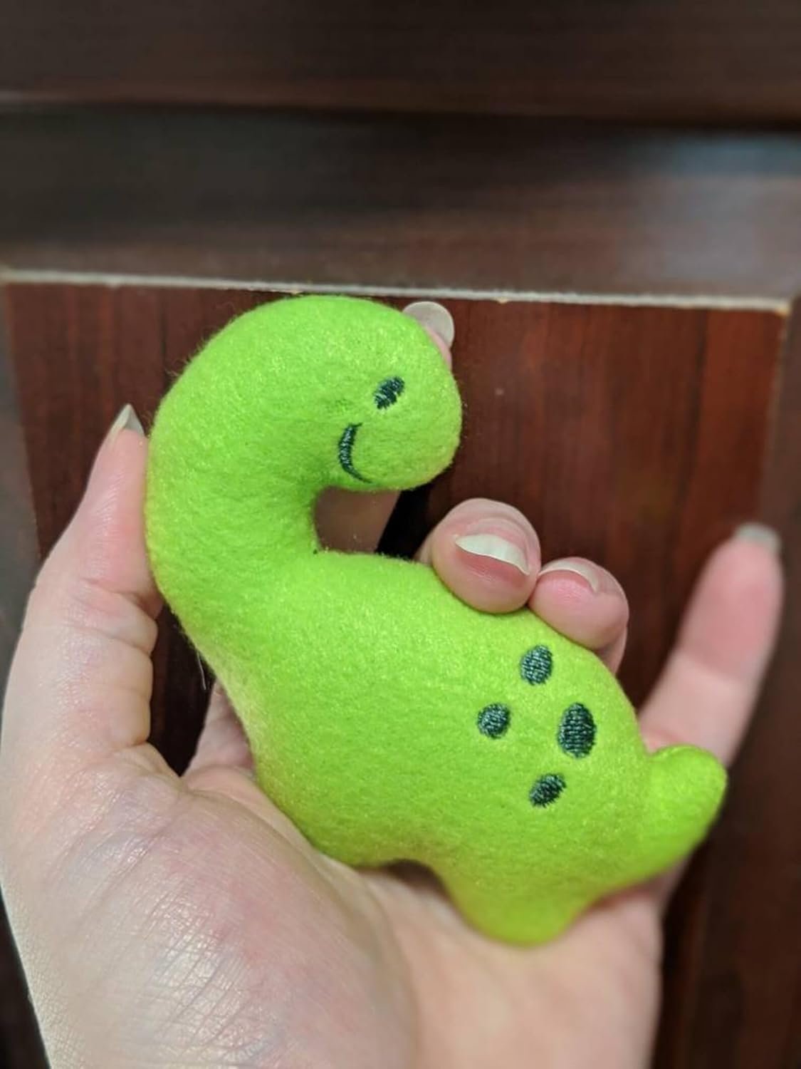 Billy the Bronto Dino Chibi Kawaii Mint Stuffed Fleece Hedgehog Rat Guinea Pig Degus Chinchilla Enrichment Toy Small Animal Photo Prop Cage Buddy Mint Stick Alternative - Image 3