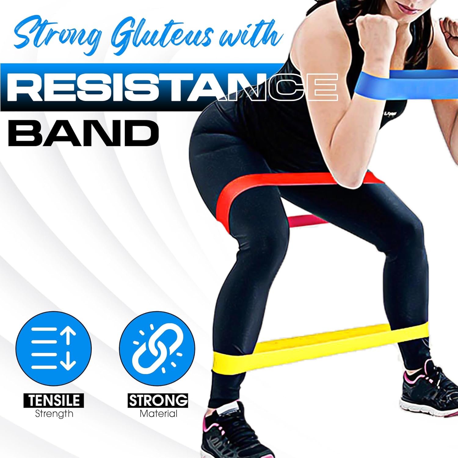 Hip Thrust Belt for Glute Workouts with Resistance Bands Set - Durable Adjustable Strap for Secure and Efficient Training - Perfect for Hip Thrusts, Lunges, Squats, and Leg Exercises - Image 7