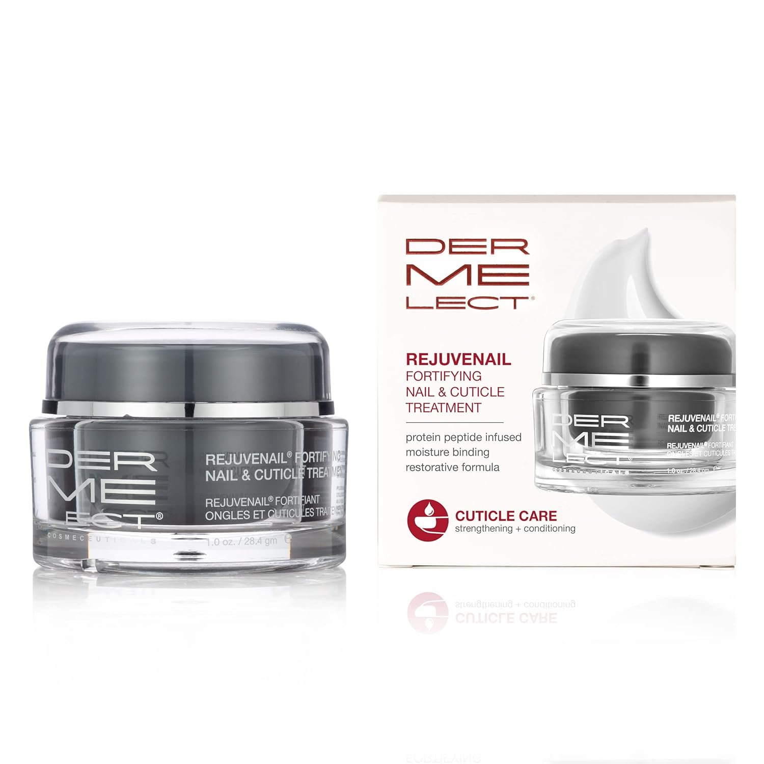Dermelect Rejuvenail Fortifying Nail & Cuticle Treatment- Care Cream for Dry Damaged Cuticles with Peptides Hyaluronic Acid Shea Butter, Moisturizes, Soothes, Strengthens Repairs Cuticles & Nails - Image 2
