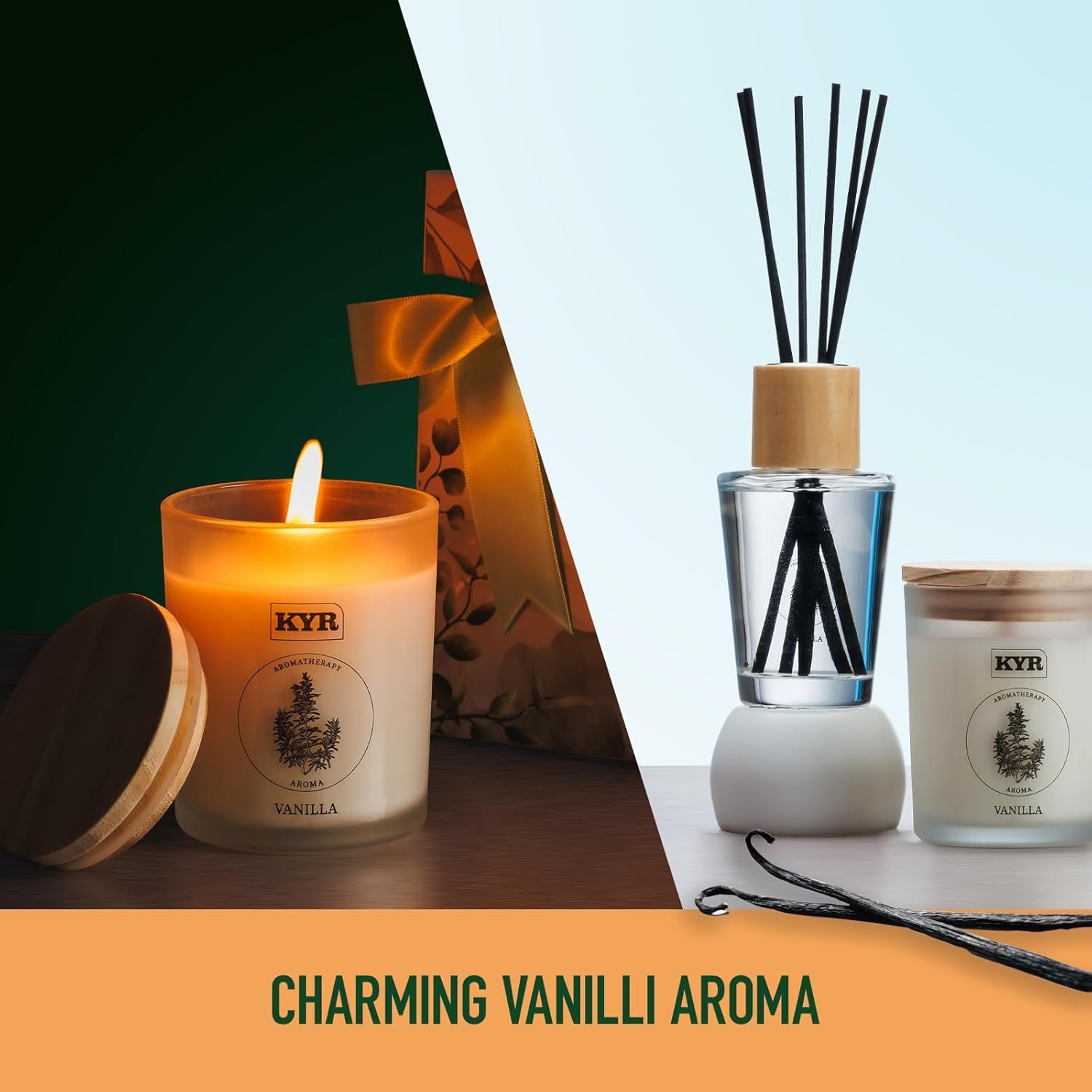 Gifts for Women - Scented Candles& Reed Diffusers for Home, Scent Fragrance Set for Bedroom Bathroom Home Décor(Vanilla) - Image 7