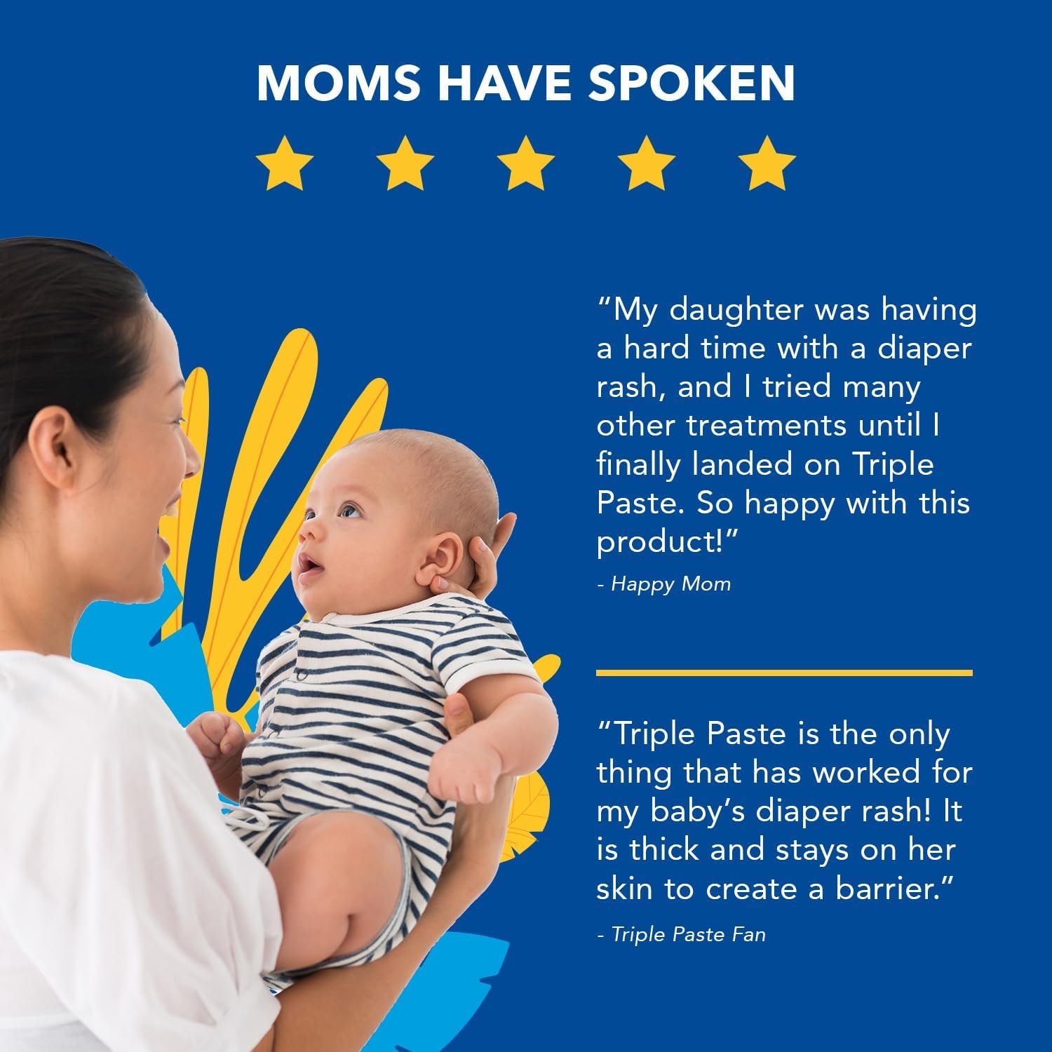 Triple Paste Diaper Rash Cream for Baby - 16 Oz Tub - Zinc Oxide Ointment Treats, Soothes and Prevents Diaper Rash - Pediatrician-Recommended Hypoallergenic Formula with Soothing Botanicals - Image 6