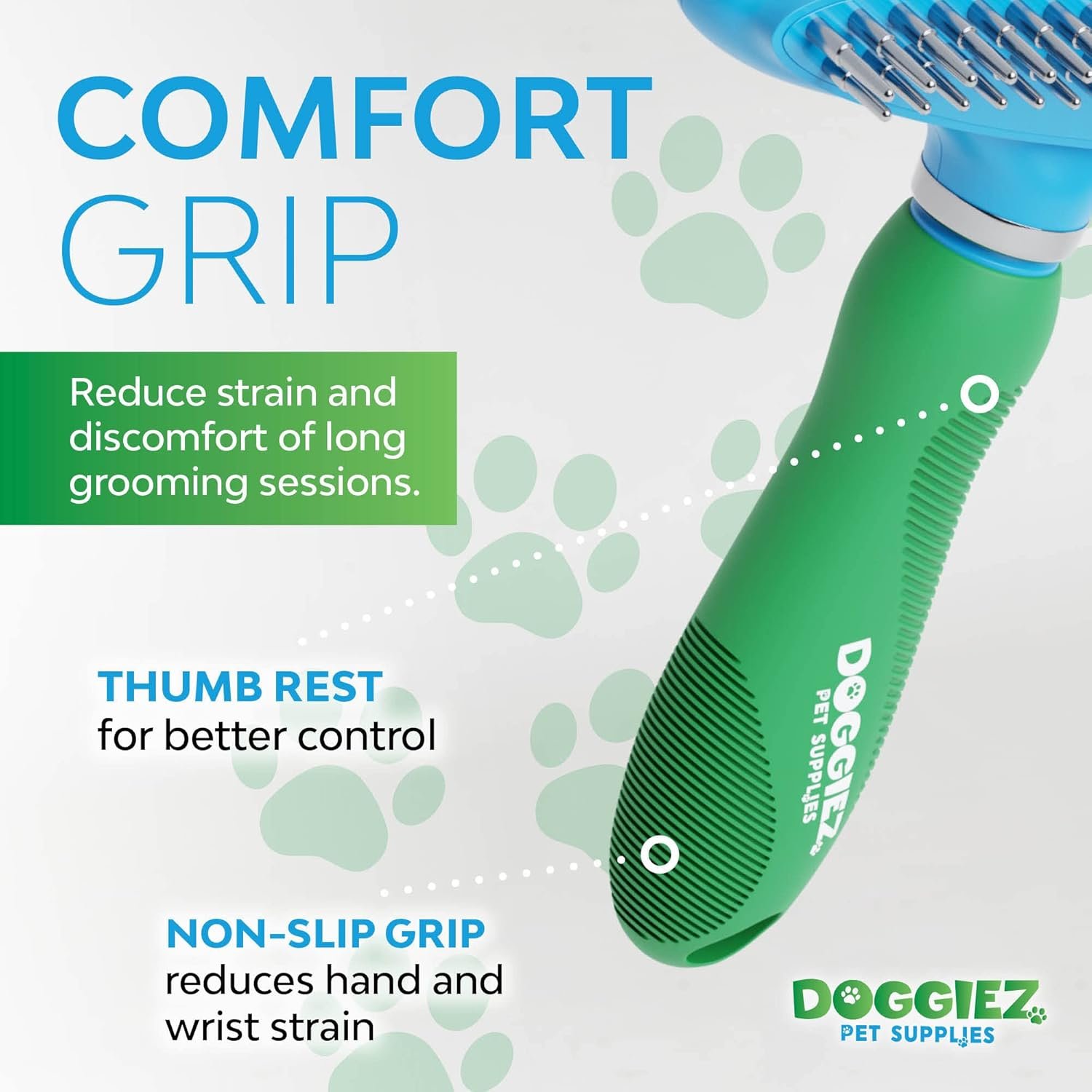 2-in-1 Dog Brush for Shedding & Undercoat Rake Dog Hair Brush - Cat Grooming Supplies Long Hair Dog Deshedding Brush - Dog Grooming Brush - Pet Brushes for Dogs - Short Haired Fur, Long Hair Cat Brush - Image 4