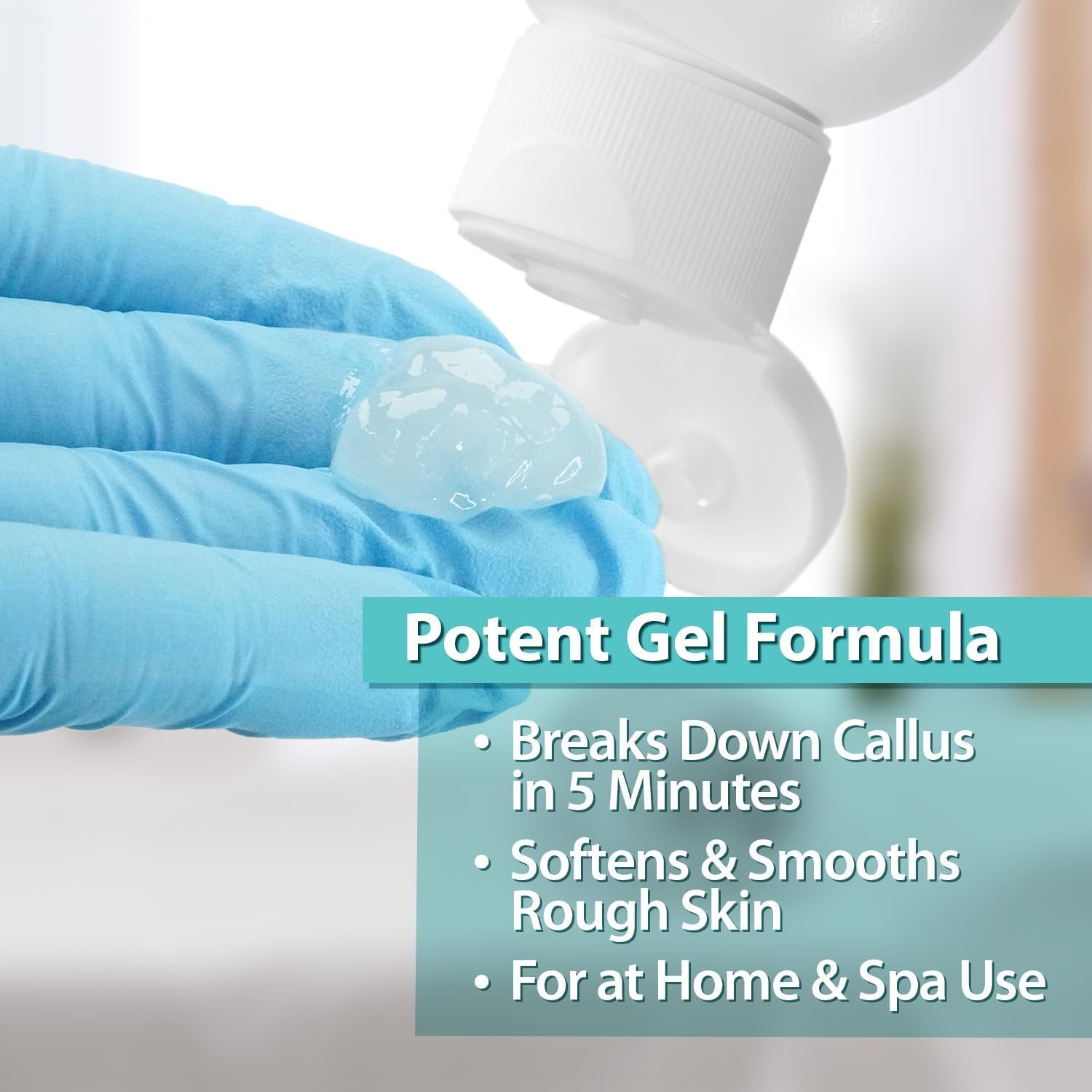 Ebanel Professional Callus Remover for Feet with Urea, Epsom Salt, Salicylic Acid, Tea Tree Oil, Glycolic Acid, Lavender, Heel Foot Callus Remover Gel Exfoliator Dead Skin Removal Pedicure Foot Spa - Image 5