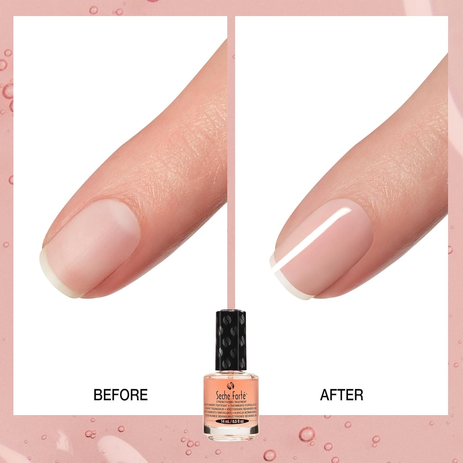 Seche Forte Strengthening Treatment Base Coat with Biotin & Bamboo, 0.5 fl oz - Image 6