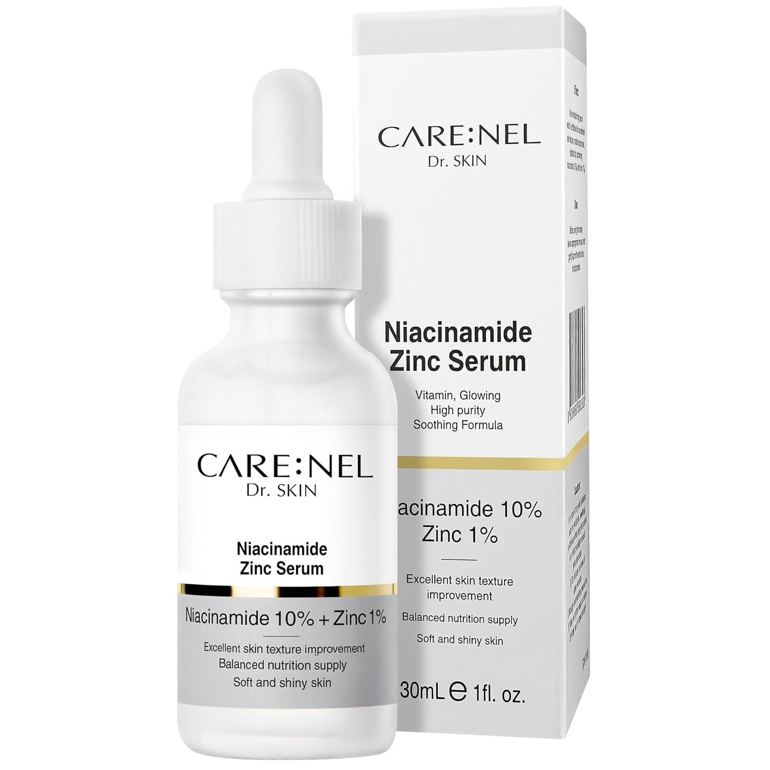 Korean Skin Care Serum Vitamin B, C Serum for Face - Niacinamide 10% Zinc 1% - K Beauty Hydrating Facial Serum - 1fl.oz.(30ml) - Image 2