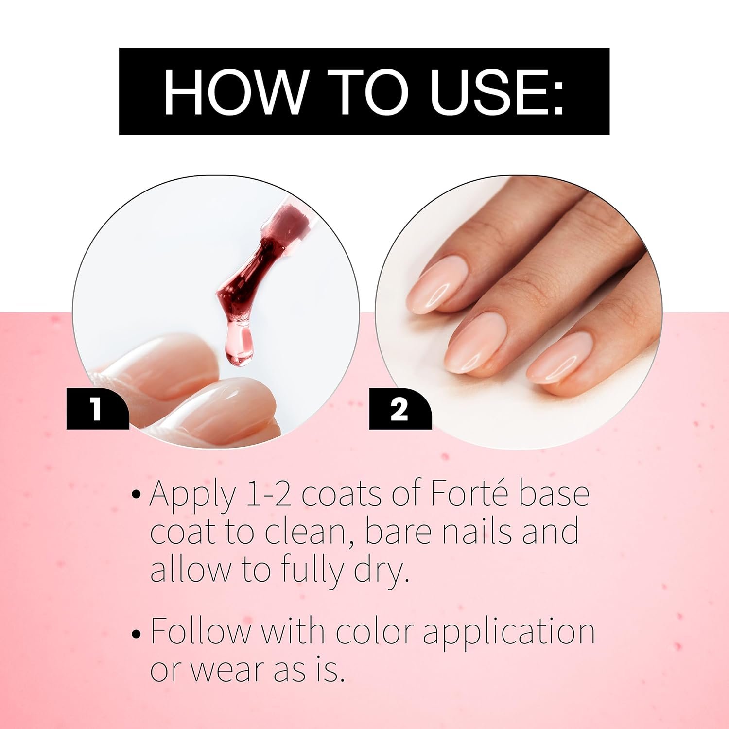 Seche Forte Strengthening Treatment Base Coat with Biotin & Bamboo, 0.5 fl oz - Image 7