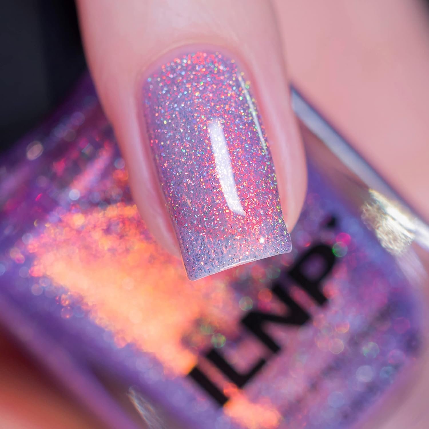 ILNP Fairy Dust - Magical Violet Holographic Jelly Nail Polish - Image 3