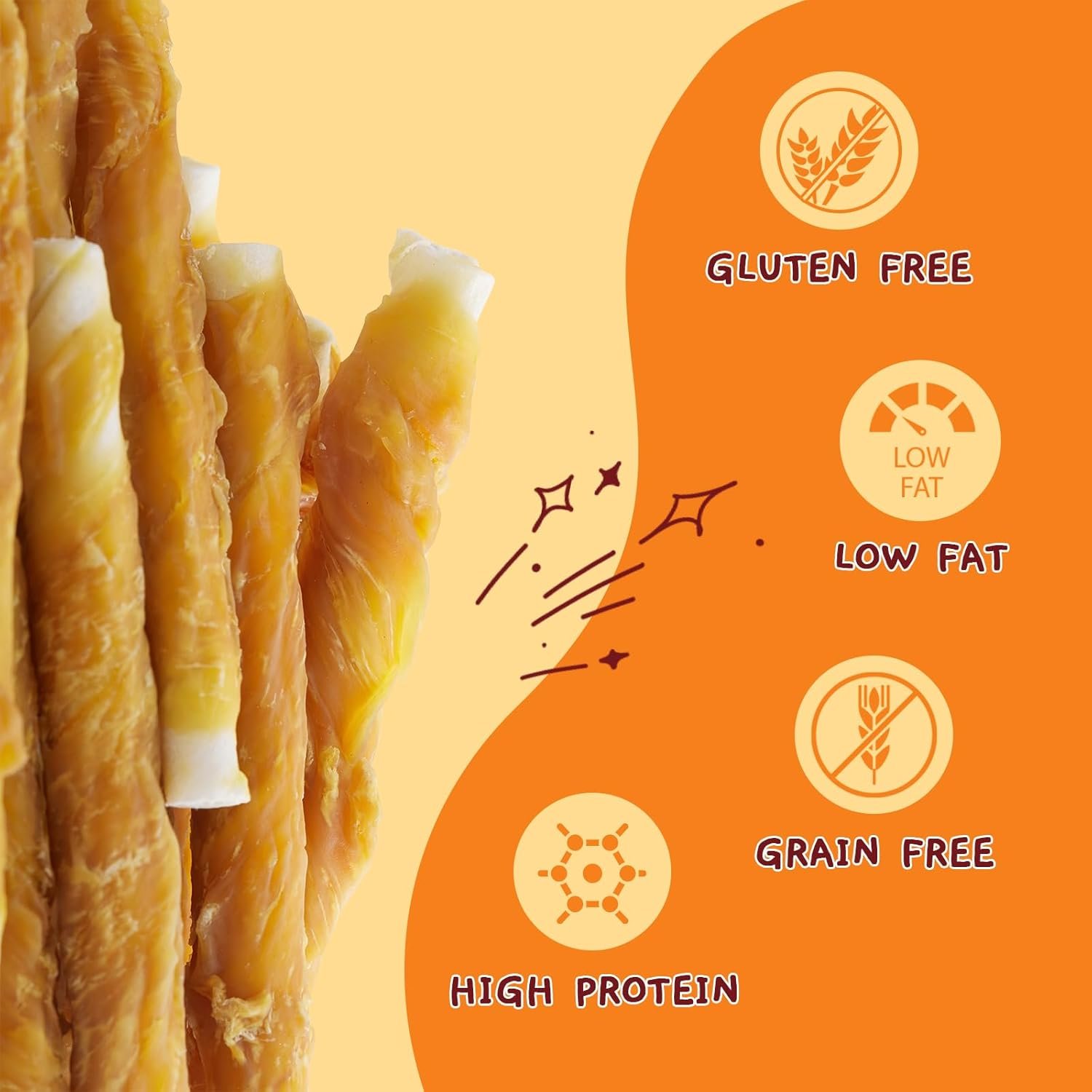 Jungle Calling Dog Treats, Chicken Wrapped Rawhide Sticks for Dogs, Grain-Free Natural Small Dogs Training Treats, Pet Chew Snacks,10.6 oz - Image 5