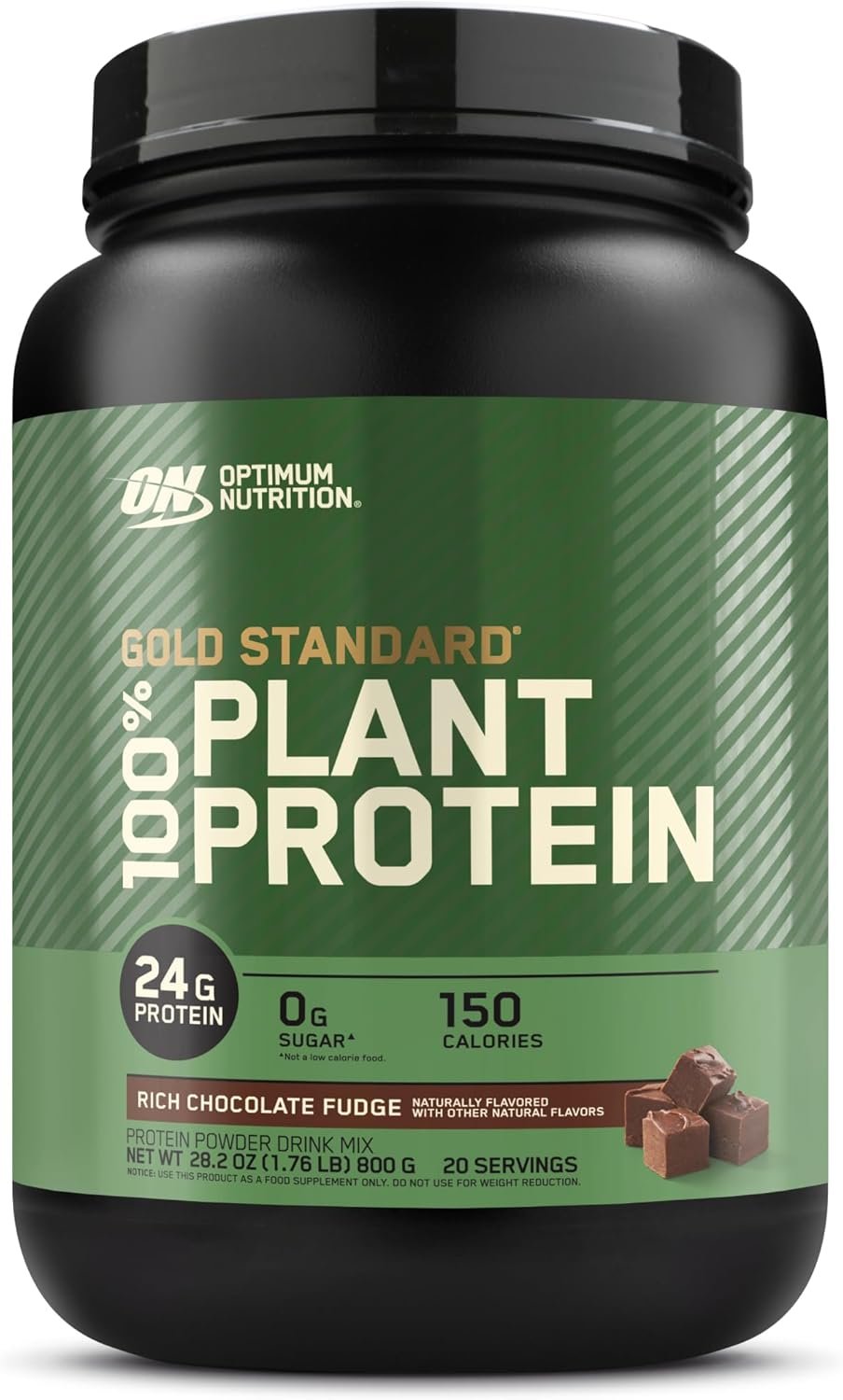 Optimum Nutrition Gold Standard 100% Plant Based Protein Powder, Gluten Free, Vegan Protein for Muscle Support and Recovery with Amino Acids - Rich Chocolate Fudge, 20 Servings (Packaging May Vary) - Image 2