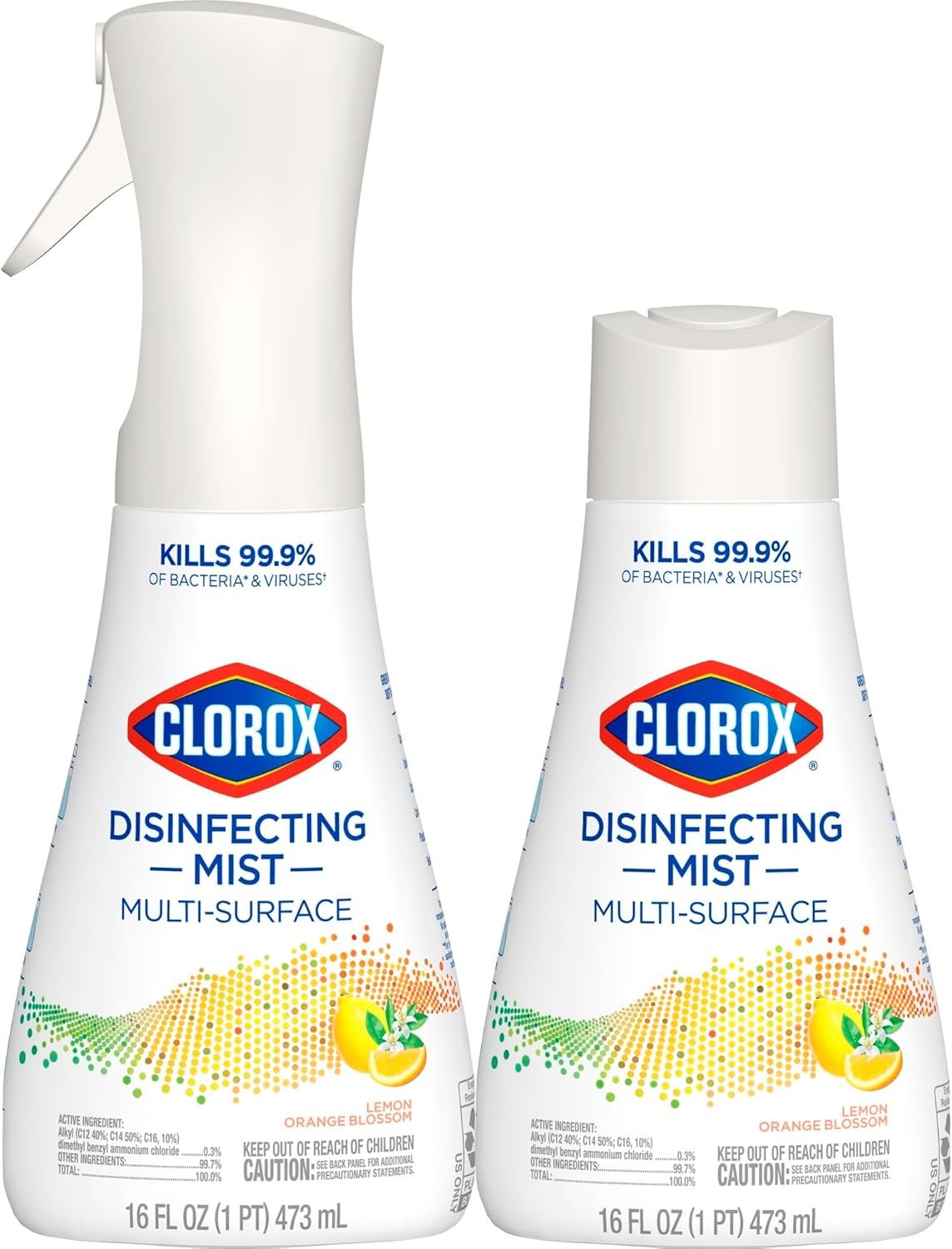 Clorox Disinfecting Mist Sanitizing And Disinfectant Spray, 16 Oz, Lemon And Orange Blossom - Image 2