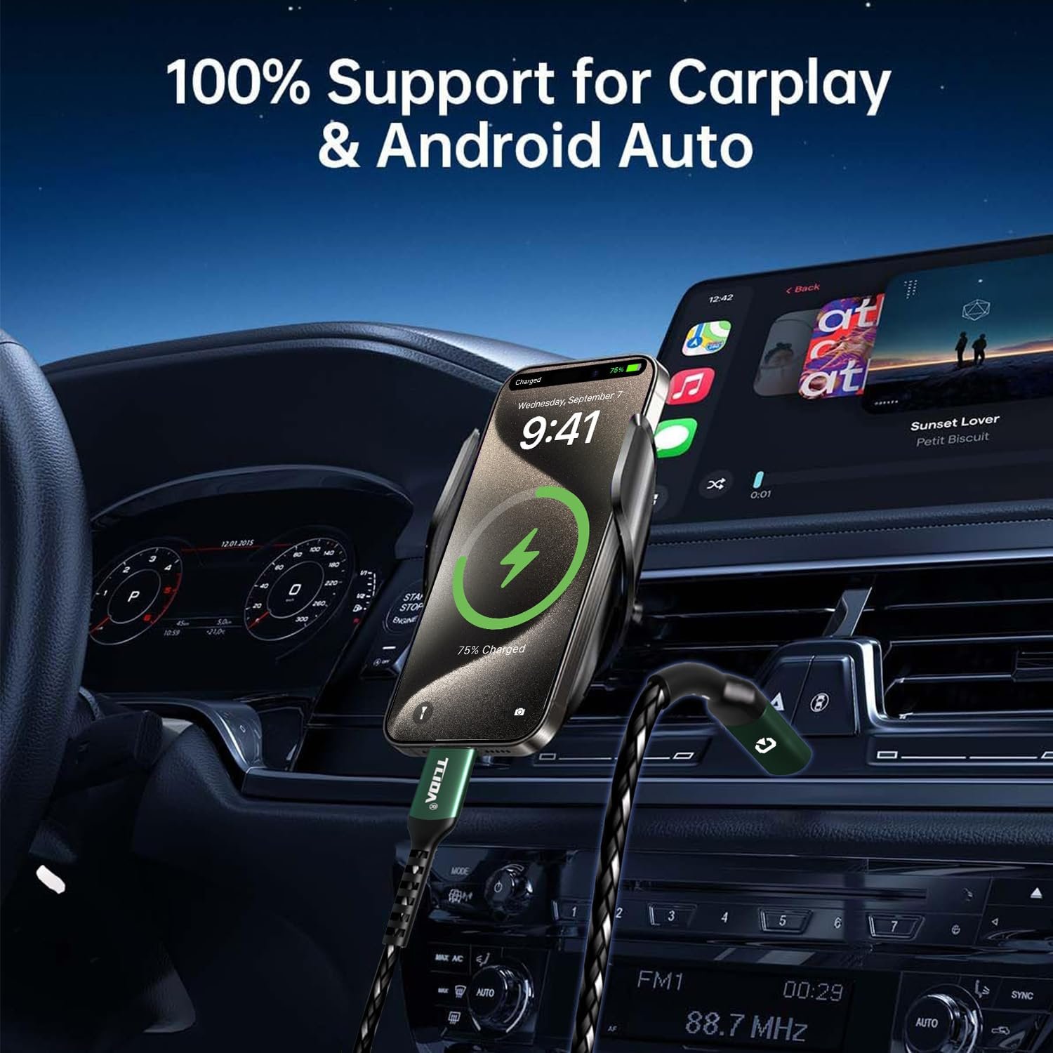 PD 66W USB C Fast Charging & Data Sync Cable Nylon Braided Ultradurable Cord 4-in-1 3A USB/C toType C/Phone Fast Sync Charger Adapter Compatible with iPhone/Laptop/Tablet/Macbook-4ft - Image 8