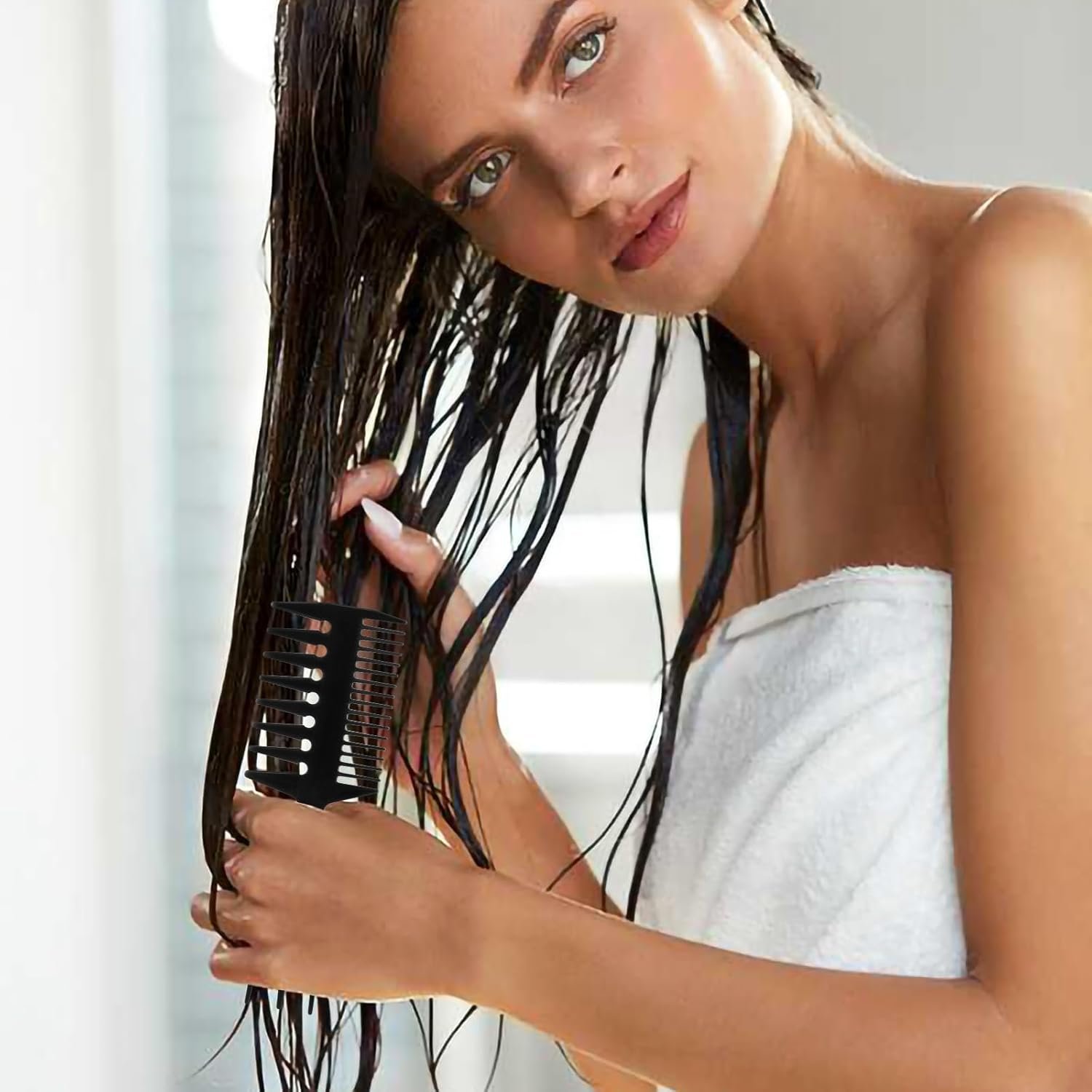 4Pcs Hair Comb Styling Set for Men, Wide Tooth Double Side Tail Combs, Professional Hair Brush Retro Hairdressing Hairstylist Tools, African American Hair Care Style Barber Accessories - Image 8