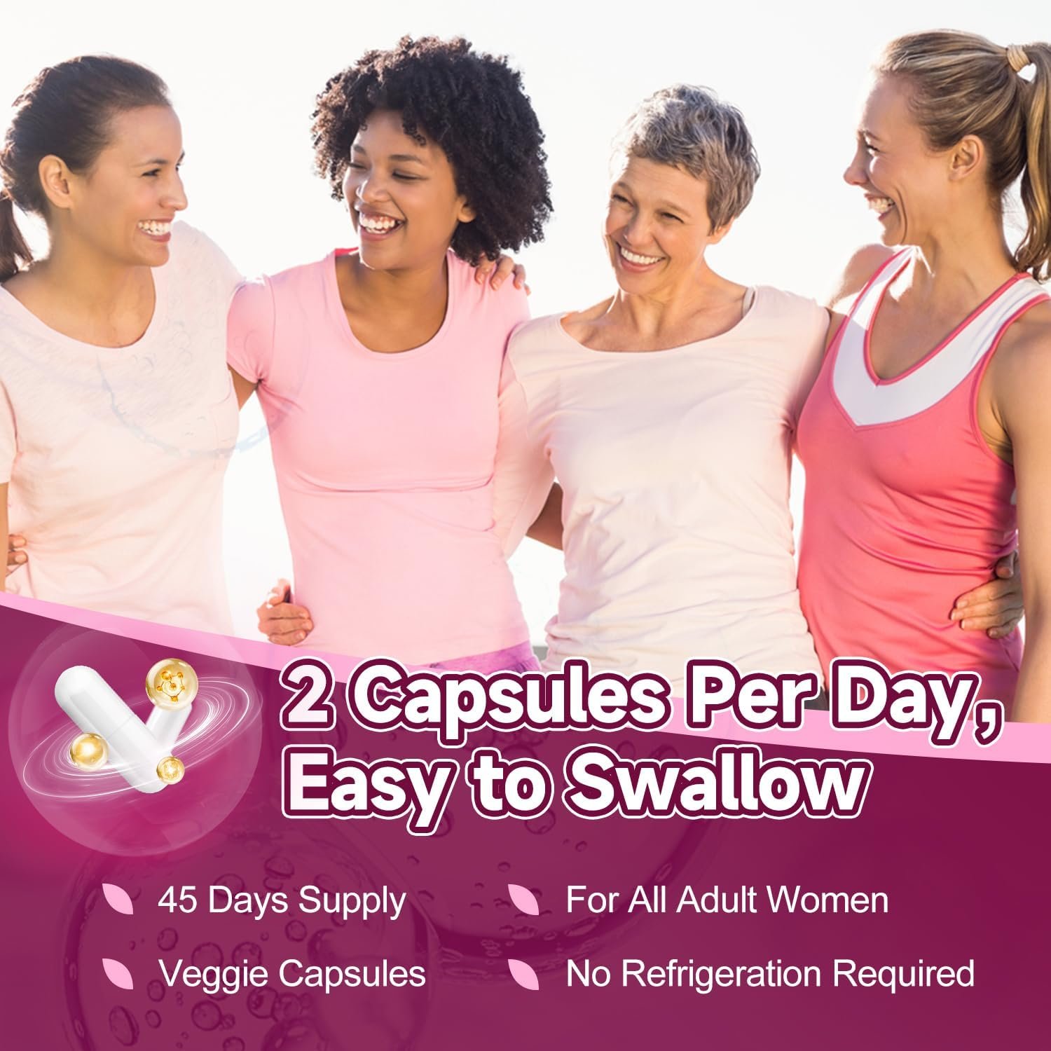 Probiotics for Women Urinary Tract Health with D Mannose & Cranberry - 60 Billion CFUs Vaginal Probiotics with Prebiotics, Digestive Enzymes for Women Digestive Health, UTI & PH Balance - 90 Capsules - Image 8