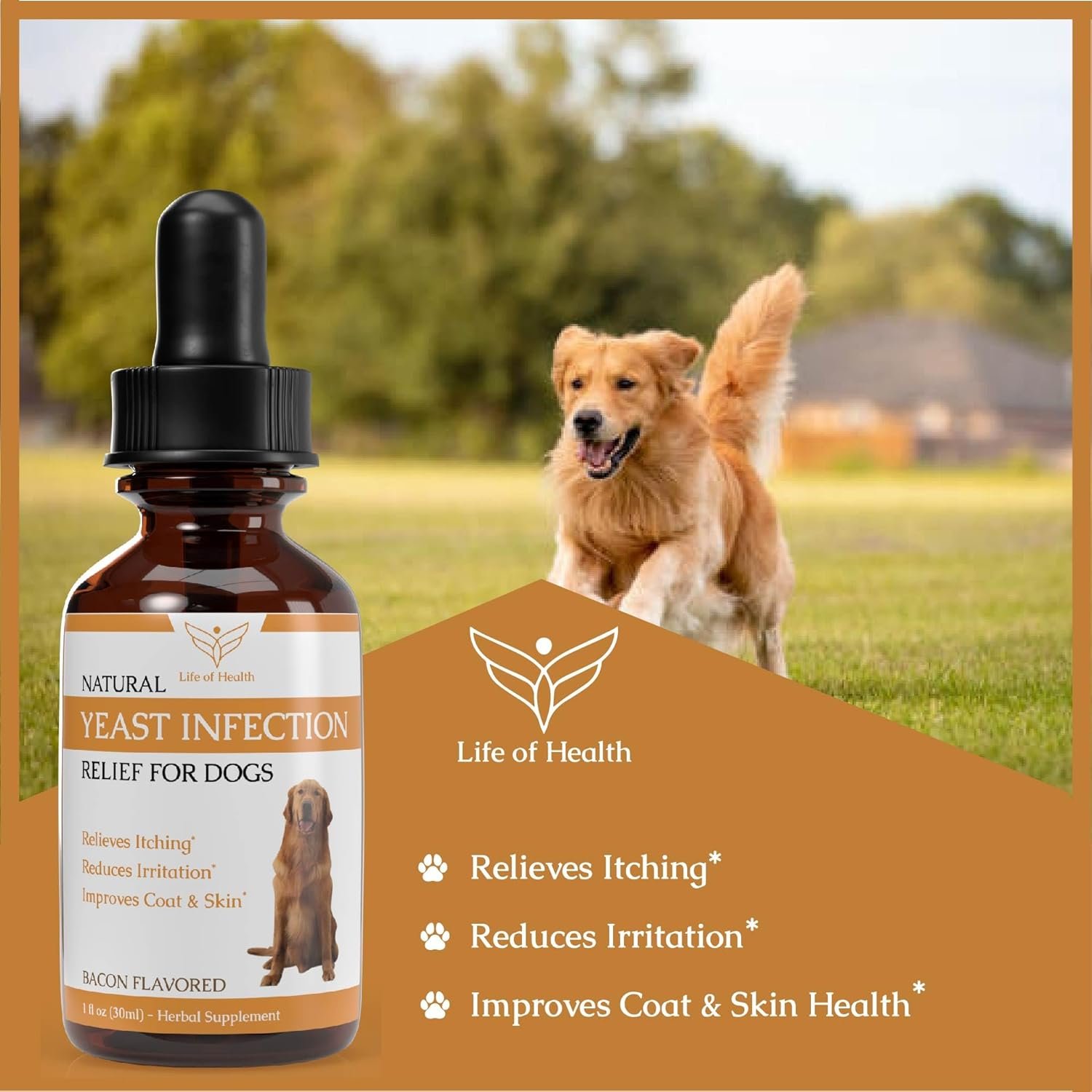 Natural Yeast Infection Treatment for Dogs | Supports Healthy Itch Relief, Inflammation Relief, Allergy Relief & More | Dog Yeast Ear Infection Treatment | Dog Itch Relief | Dog Allergy Relief - Image 6