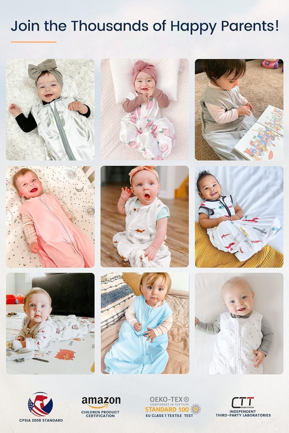 TotAha Dinoaurs Sleep Sack,0.5 TOG Light Sleeping Sacks, Buttery Soft Wearable Blanket Baby Sleep Bag with 2-way Zipper - Image 8