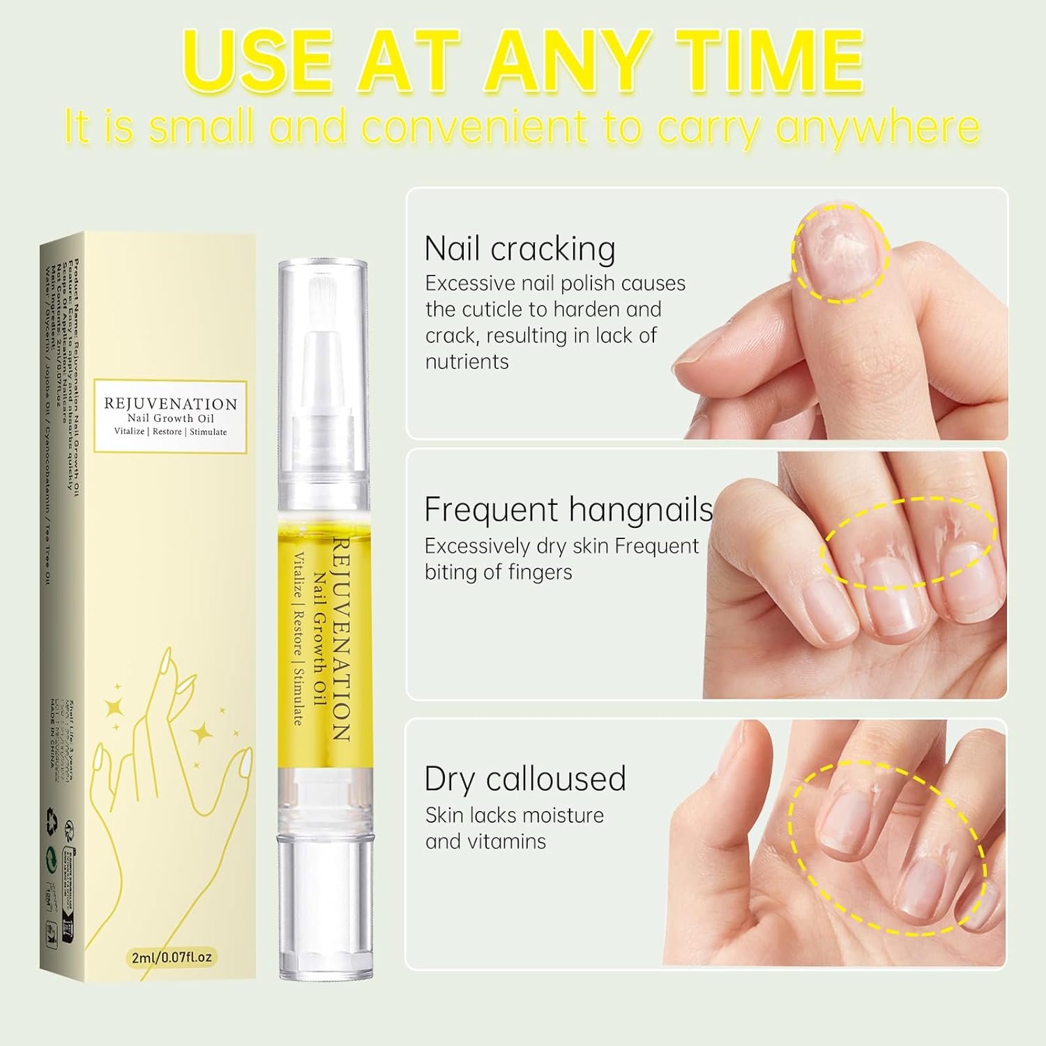 3PCS Rejuvenation Nail Growth Oil - Nail Growth Oil with Nail File - Nail Oil for Growth And Strength Nail Repair - Image 6