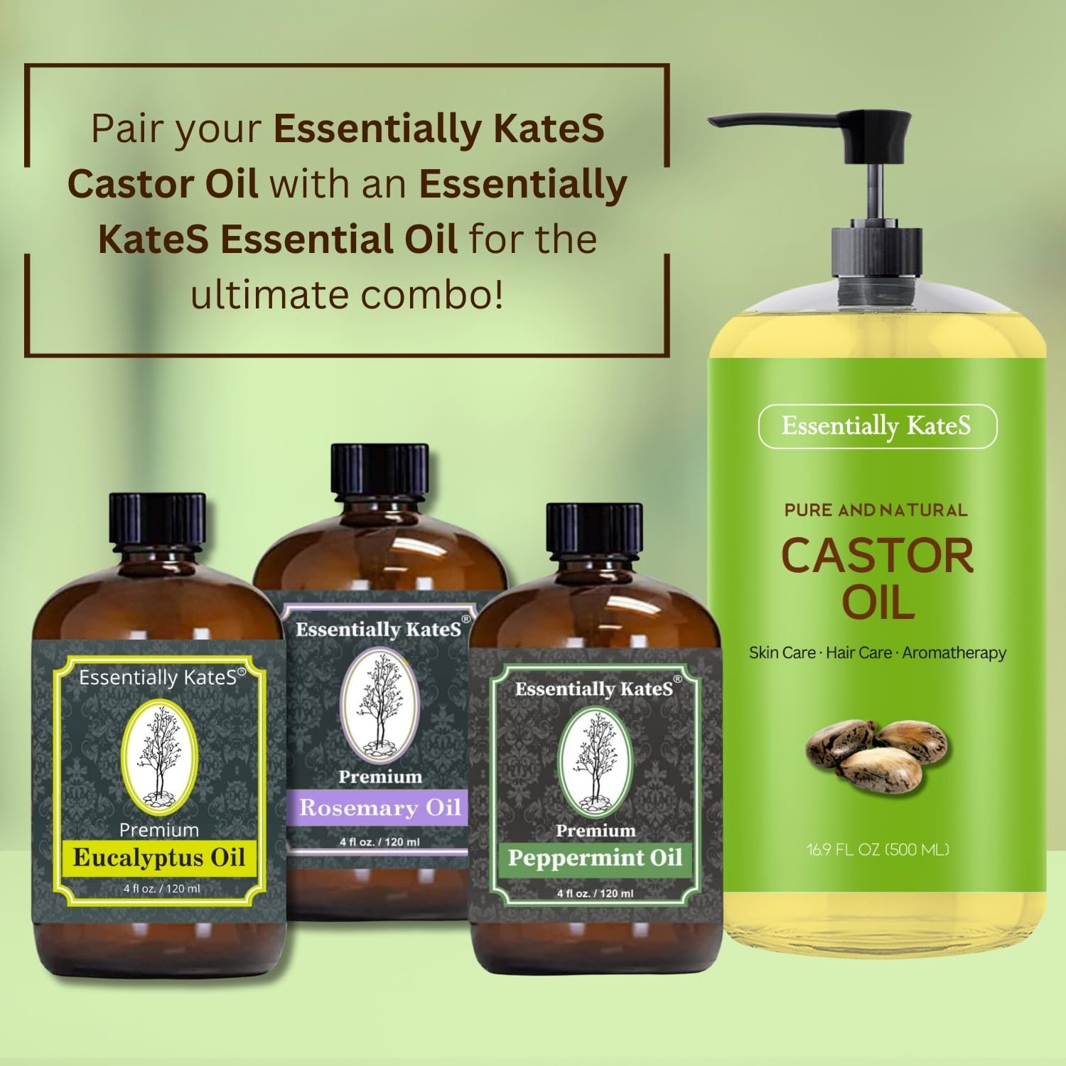 Castor Oil 16.9 Fl Oz - 100% Pure and Natural, Cold Pressed, and Hexane-Free - Hair Care, Skin Care and Body Care - Image 8