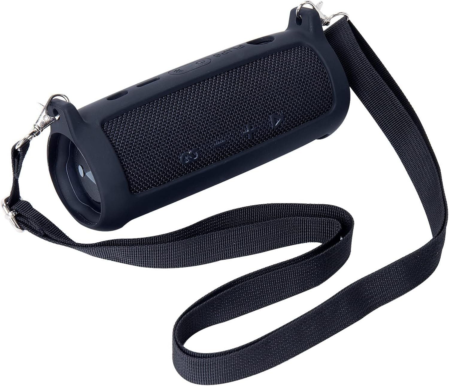 co2CREA Soft Silicone Case Replacement for JBL Flip 6 Portable Bluetooth Speaker (Black Case) - Image 6