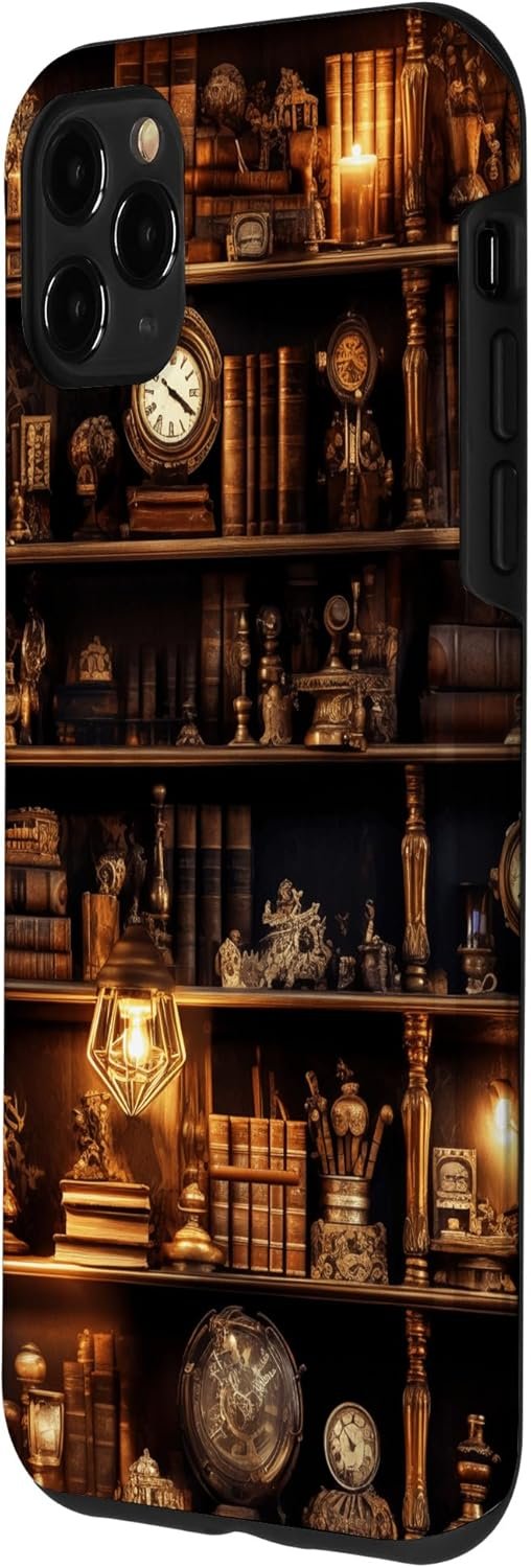 iPhone 11 Pro Max Magic Bookshelf Steampunk Case - Image 3