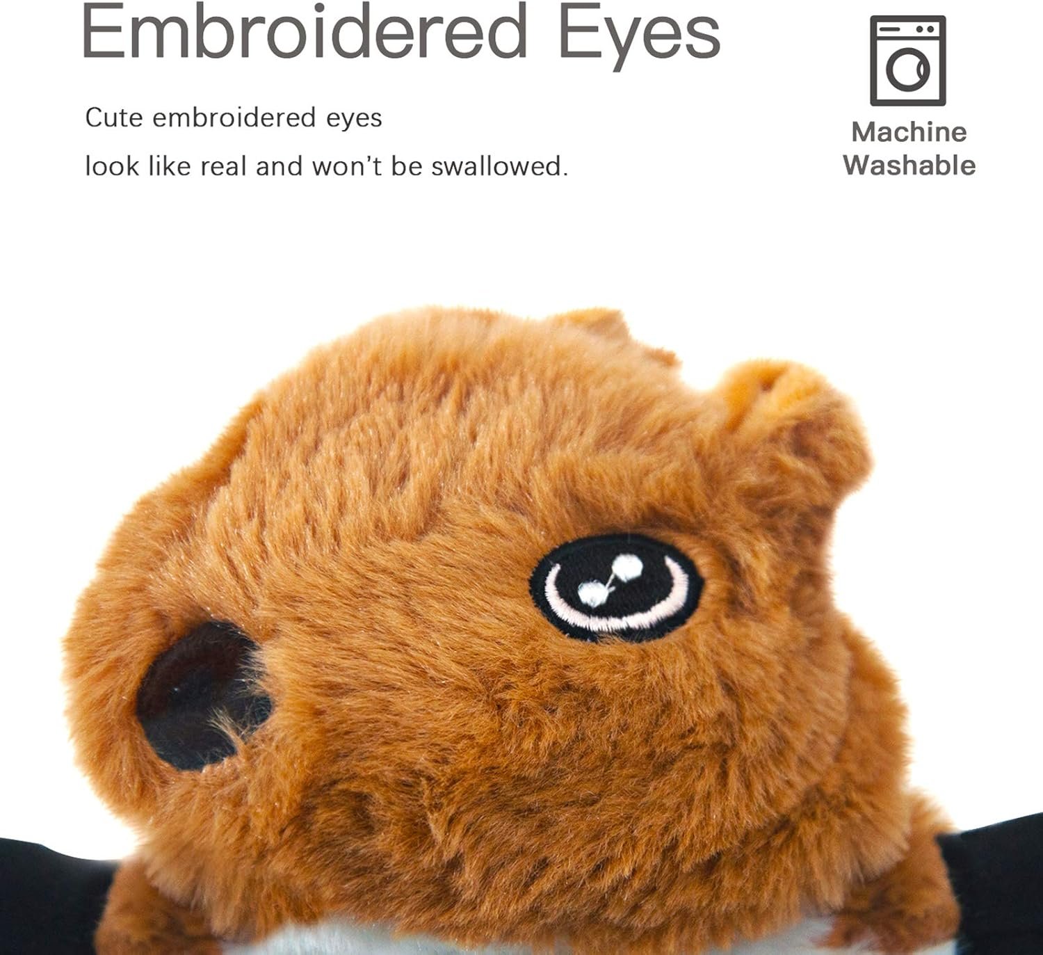 SHARLOVY Dog Squeaky Toys 5 Pack, Pet Toys Crinkle Dog Toy No Stuffing Animals Dog Plush Toy Dog Chew Toy for Large Dogs and Medium Dogs Squeeky Doggie Toys 5 Pack for Large Dogs Multi-Colored - Image 5