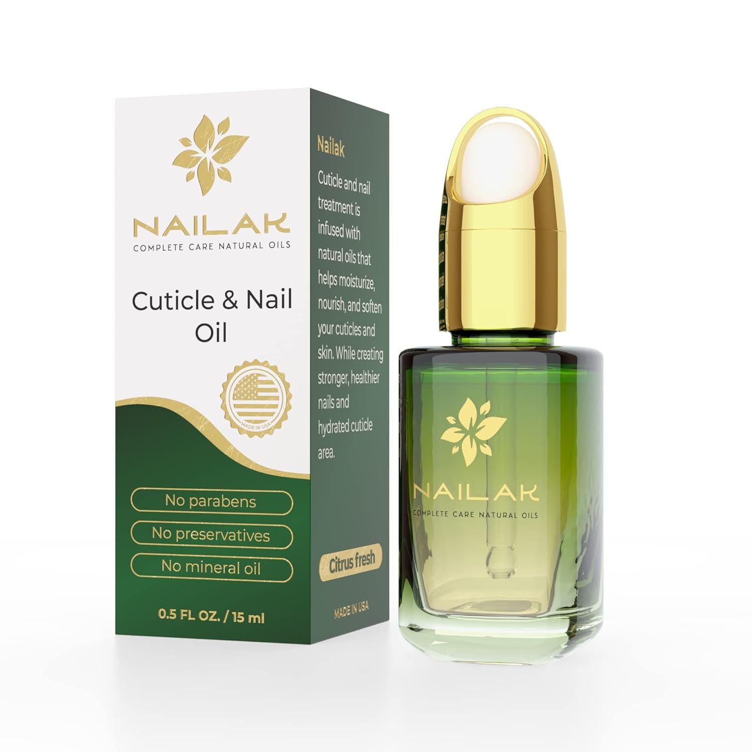 Cuticle Oil Nails Growth Natural Vitamin Nourishing Dry Nails Cuticles Organic Jojoba Shea Nut Ylang Citrus Salon Professional Stylish Dropper - Image 2