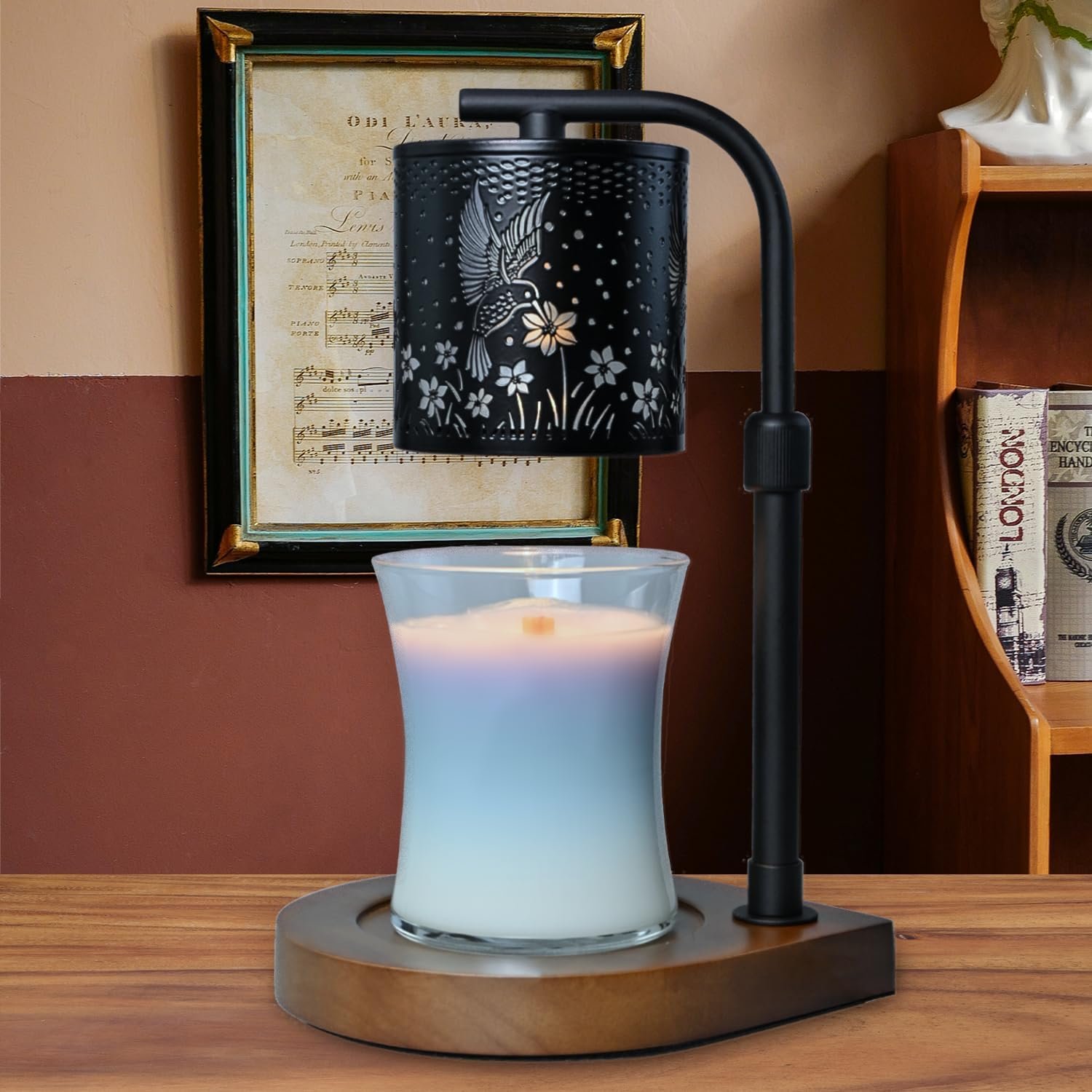 Candle Warmer Lamp Timer - Hummingbird Candle Lamp Warmer, Birthday Gifts for Women, for Mom, House Warming Gifts New Home, Candle Warmer for Jar Candles with 2 Bulb - Image 3