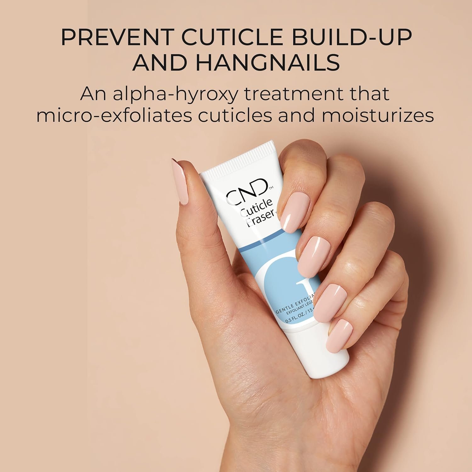 CND Cuticle Couple, SolarOil + Cuticle Eraser, Natural Blend Oils, Moisturizes and Conditions Skin, Gentle Exfoliator, 0.5 fl oz. - Image 4