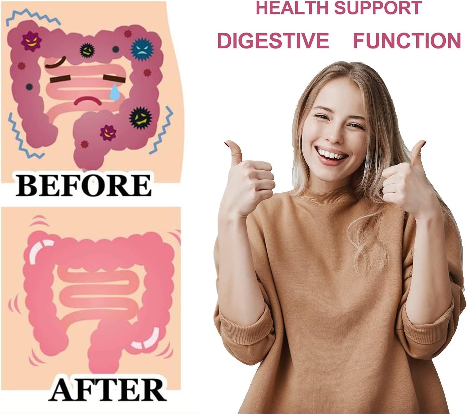 NATURE TARGET Probiotics-for-Women, Probiotics and Prebiotics, Cranberry and D-Mannose, 60-Billion-CFUs, Organic Probiotics for Digestive Health/Gut Health/Immune Booster, Women's Probiotics - Image 8