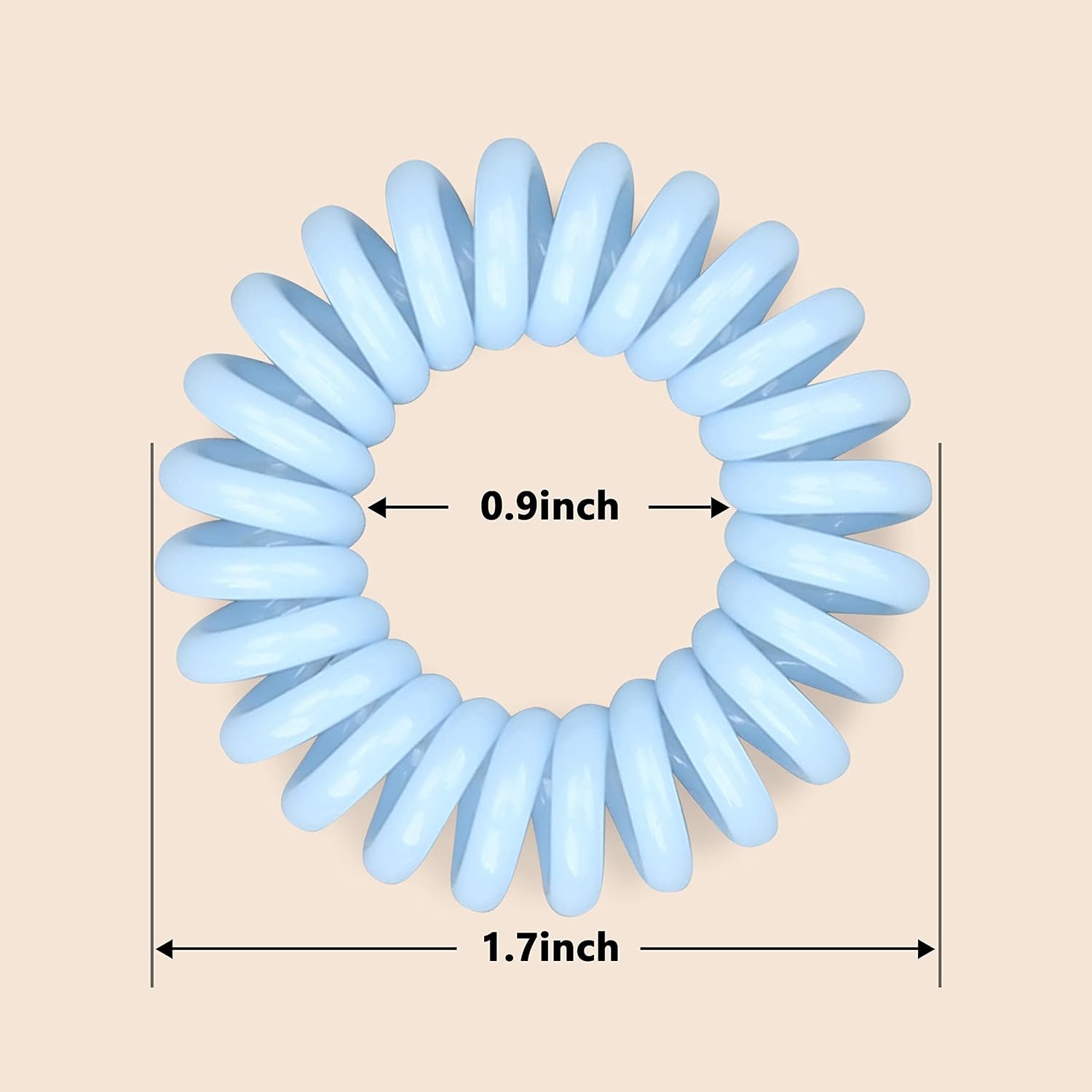 Hair Elastics, 20Pcs No Crease Spiral Hair Ties, Hair Bands Multi Color Waterproof for Women Girls, Hair Accessories - Image 6