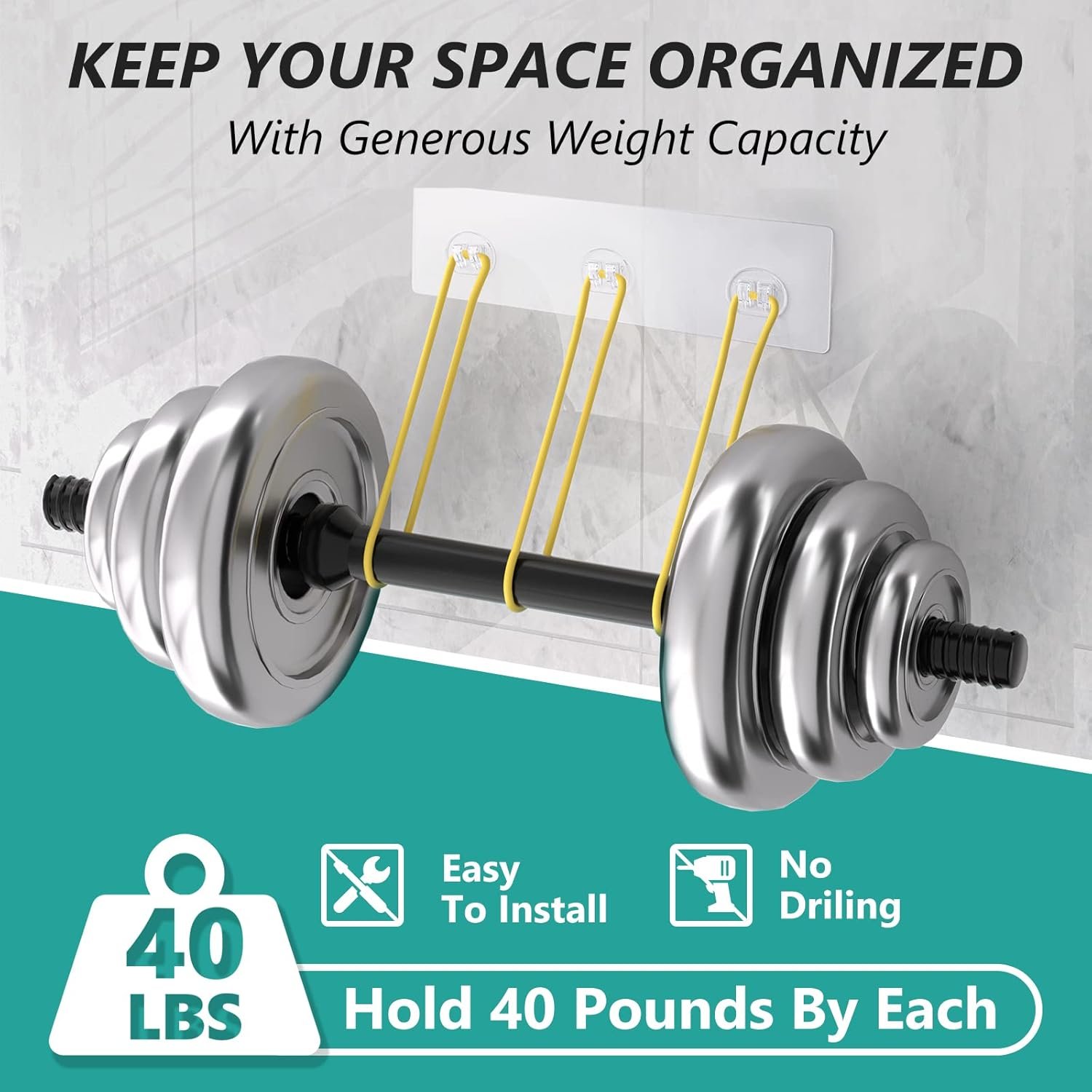 Cusbus Shower Caddy, 3 Pack Organizer, Adhesive No Drilling Traceless Shelves, Rustproof SUS304 Stainless Steel Bathroom Shelf for Inside & Kitchen Storage (Black) - Image 5