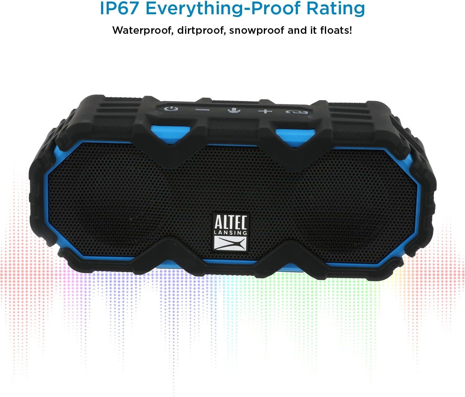 Altec Lansing LifeJacket Mini - Waterproof Bluetooth Speaker with Lights, Portable Wireless Speaker for Pool, Beach, Hiking, Sports, Camping, 16 Hour Playtime, Floats in Water - Image 6