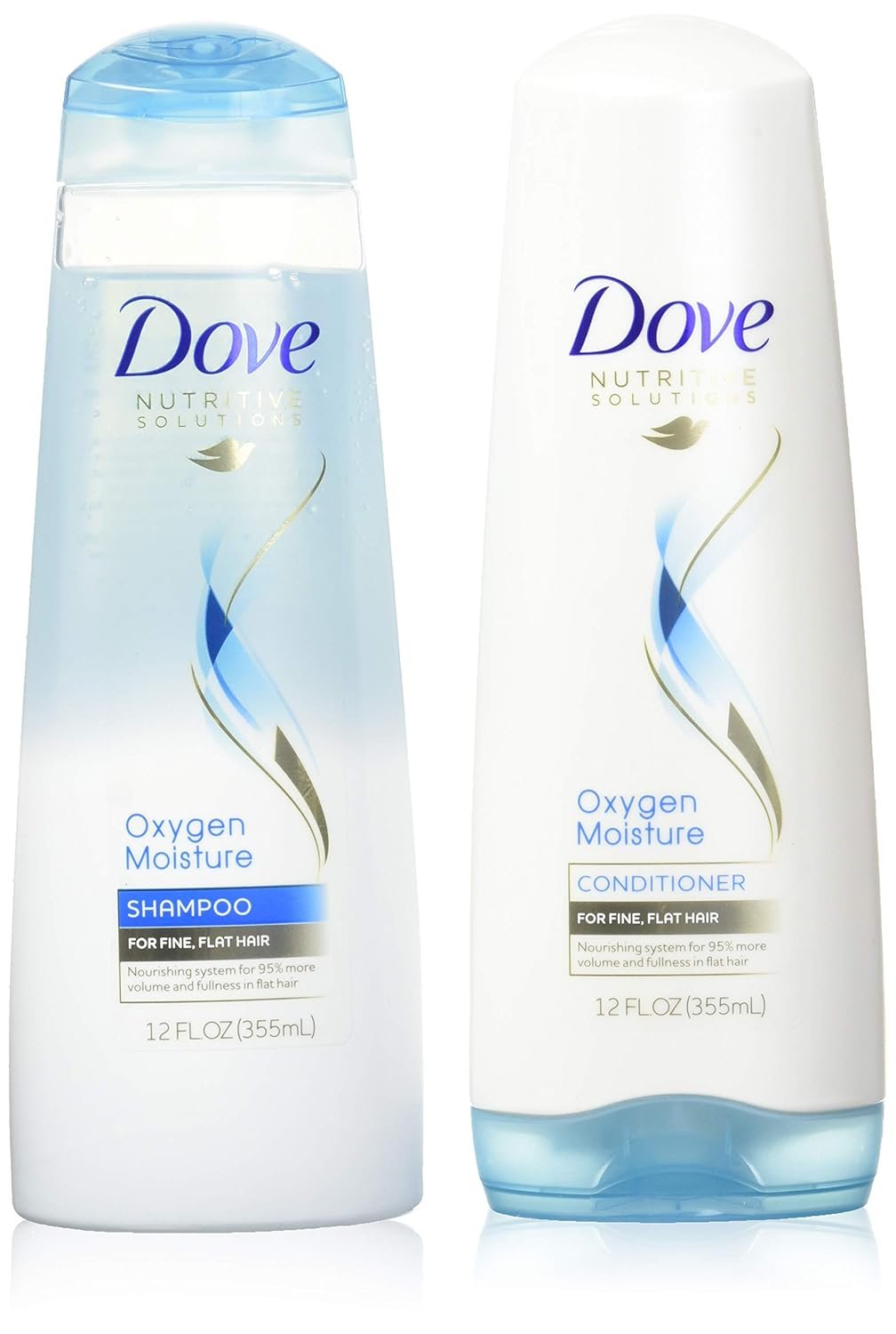 Dove Advanced Hair Series Oxygen Moisture, Shampoo and Conditioner Set, 12 Ounce Each - Image 2