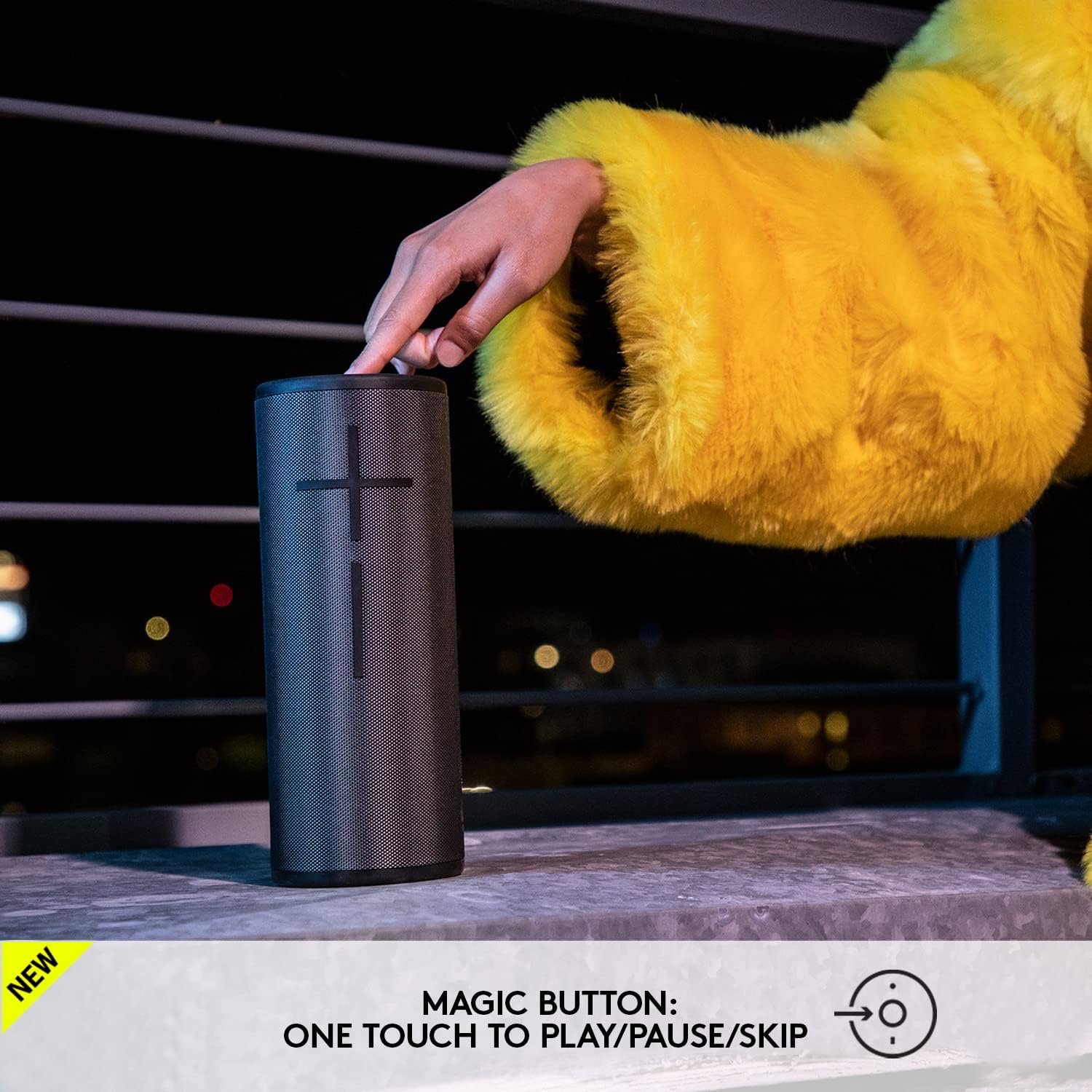 Ultimate Ears Boom 3 Wireless Bluetooth Speaker, Bold Sound + Deep Bass, Bluetooth, Magic Button, Waterproof, 15 Hours Battery, Range of 150 ft, Night Black - Image 6