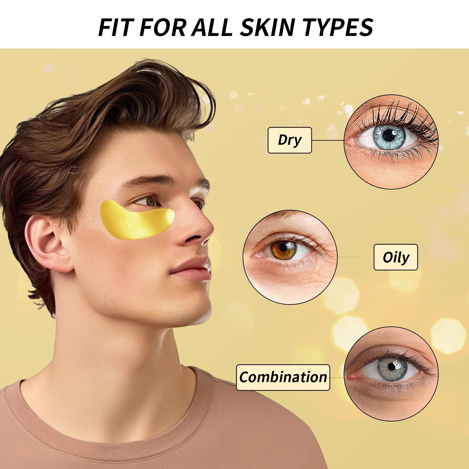 Under Eye Patches - 24 Pairs Gold Under Eye Mask for Puffy Eyes, Dark Circles, Eye Bags, Wrinkles, Collagen Eye Gels with Rejuvenating Treatment, Valentines Day Gifts for Women - Image 5